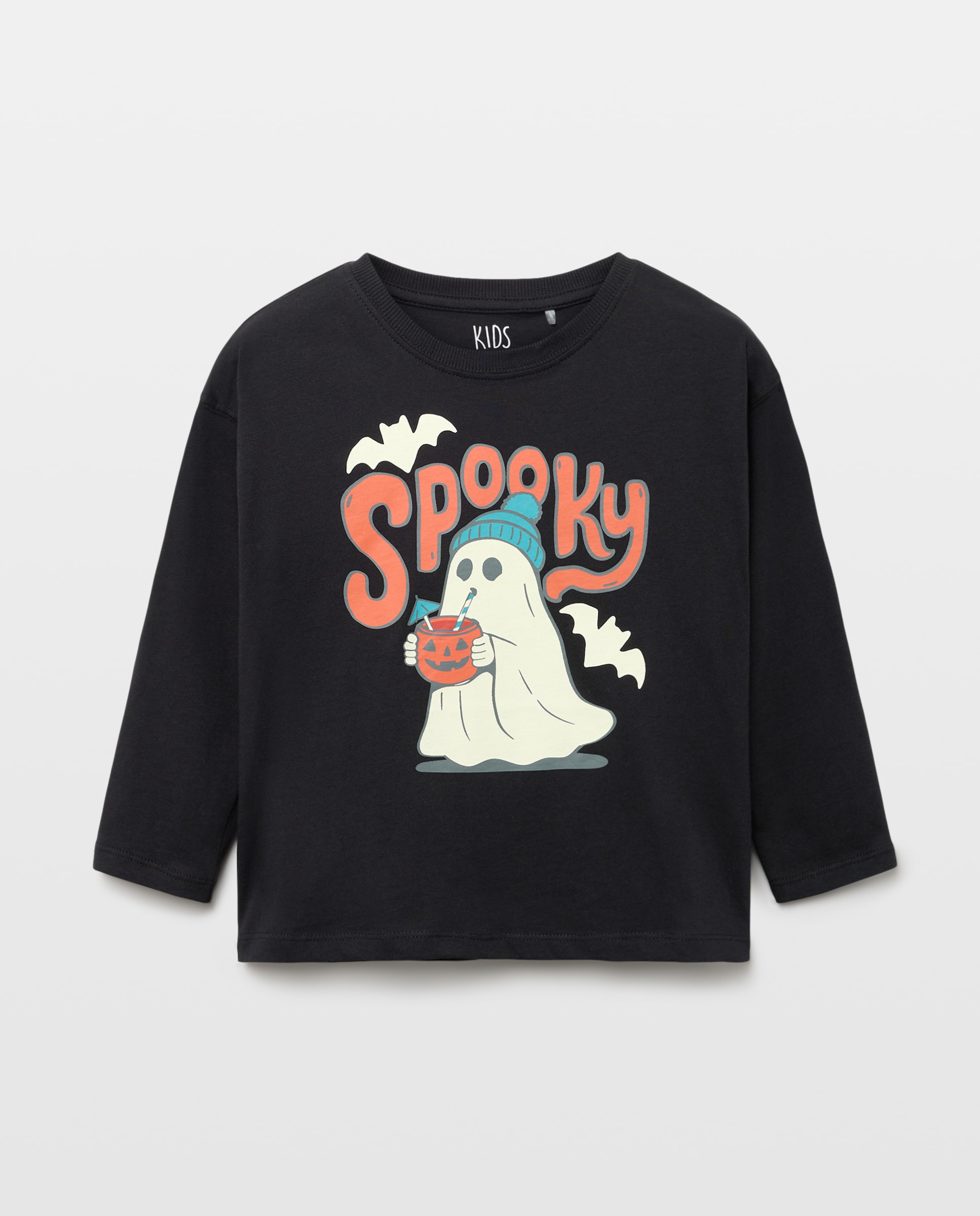 Camiseta manga larga Halloween de niño - Kids El Corte Inglés - Gris Gris-1