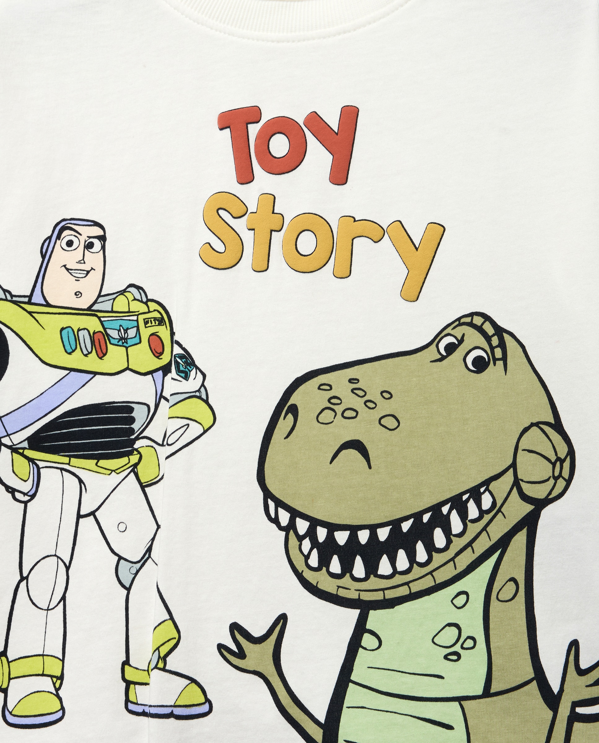Camisola de Gola Redonda e Manga Comprida com Fantasia Toy Story Buzz Branco-2