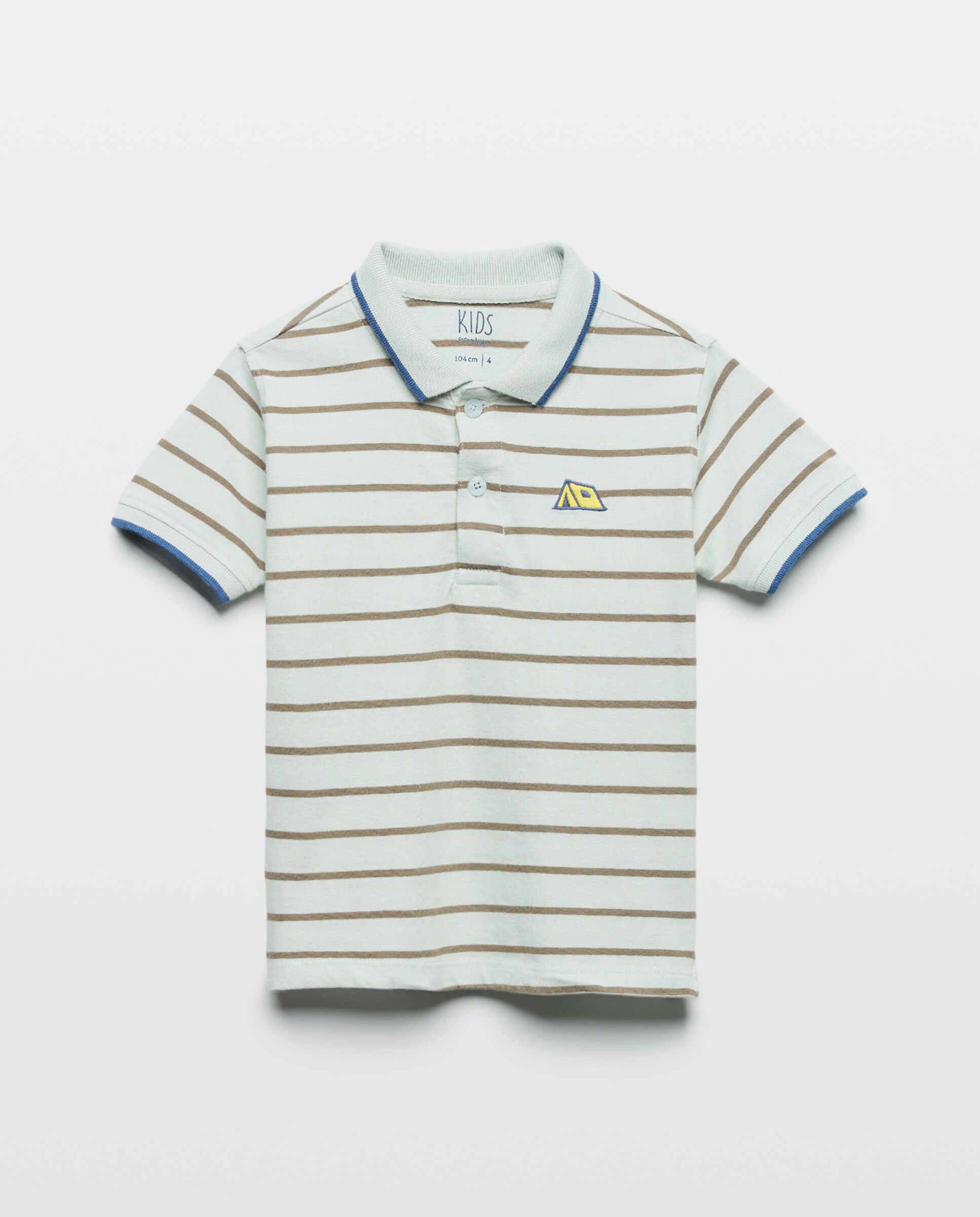 Polo de Manga Curta às Riscas Kids El Corte Inglés Verde-4