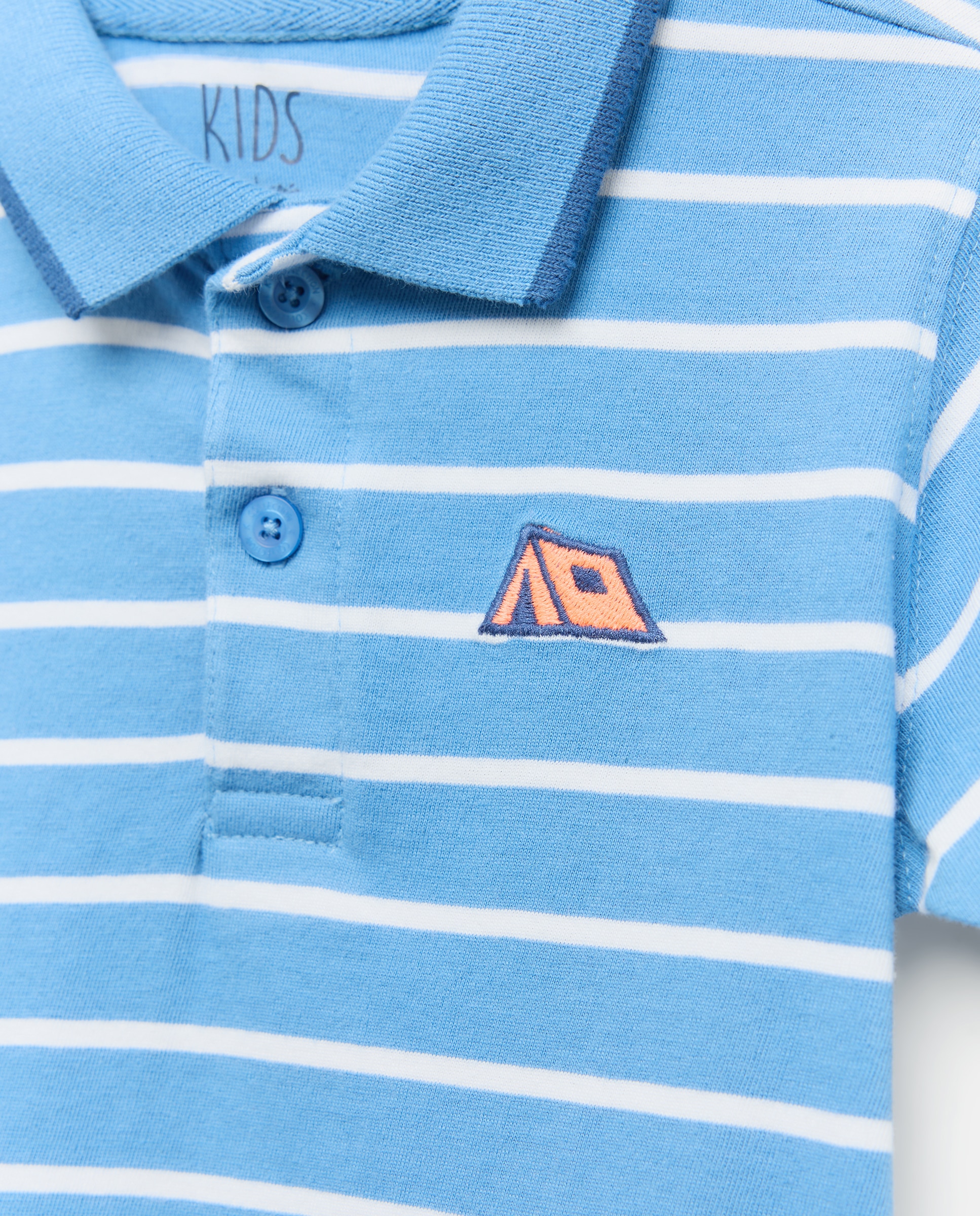 Polo de Manga Curta às Riscas Kids El Corte Inglés Azul-5