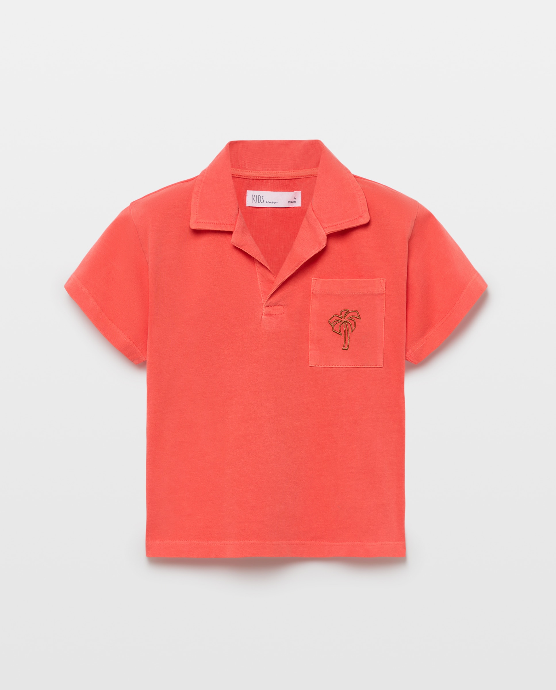 Polo Liso de Manga Curta Kids El Corte Inglés 600 Vermelho-4