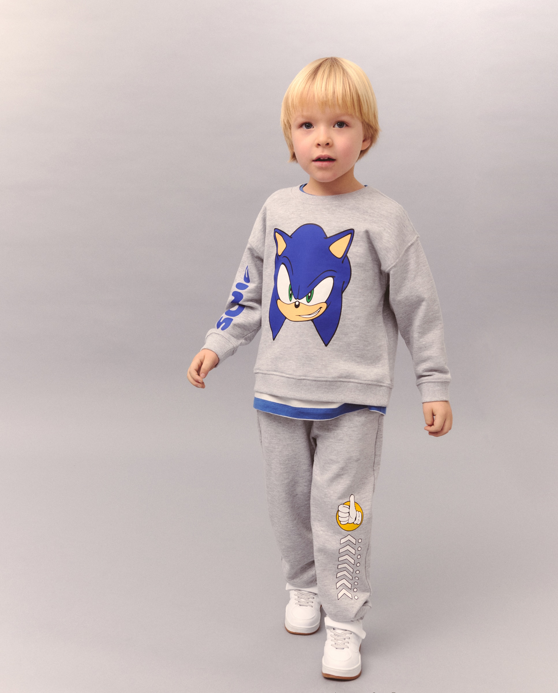 Conjunto largo de 2 piezas licencia SONIC de niño - Kids El Corte Inglés - Gris Gris-1