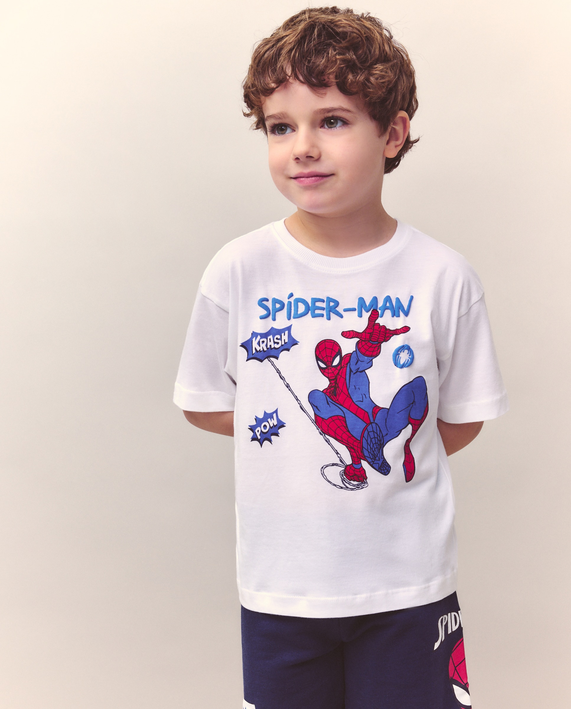 Conjunto Curto de 2 Peças com Estampado Homem-Aranha Kids El Corte Inglés Azul-marinho-2
