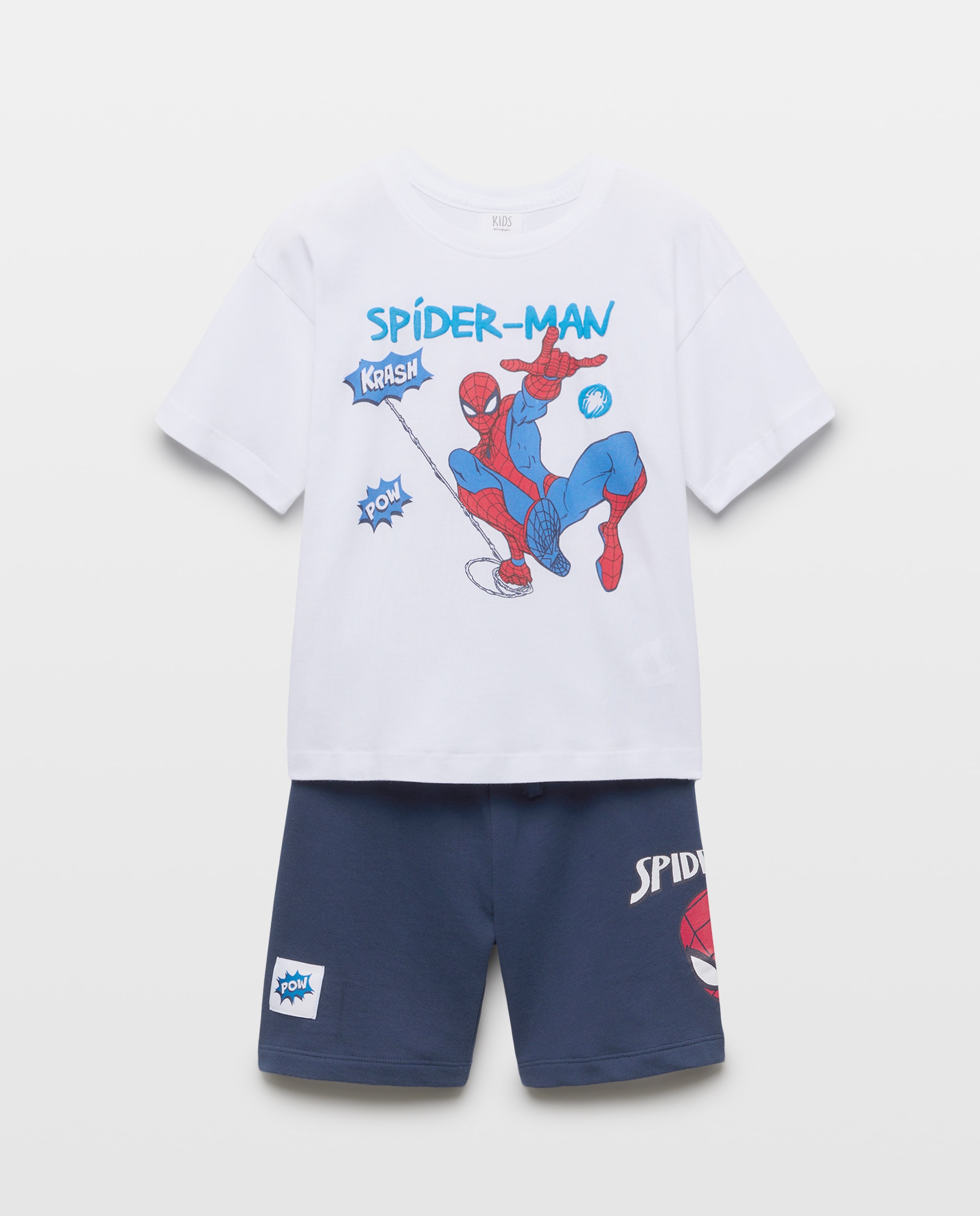 Conjunto Curto de 2 Peças com Estampado Homem-Aranha Kids El Corte Inglés Azul-marinho-4