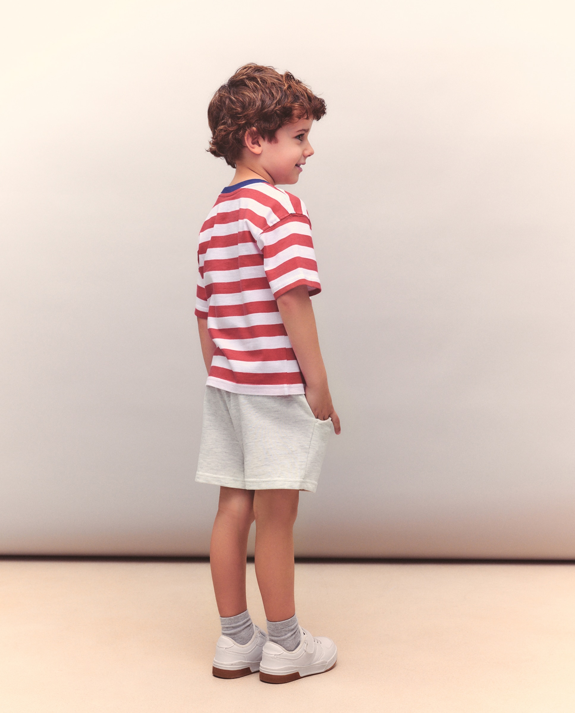 Conjunto Curto de Duas Peças às Riscas Kids El Corte Inglés Multicolor-3