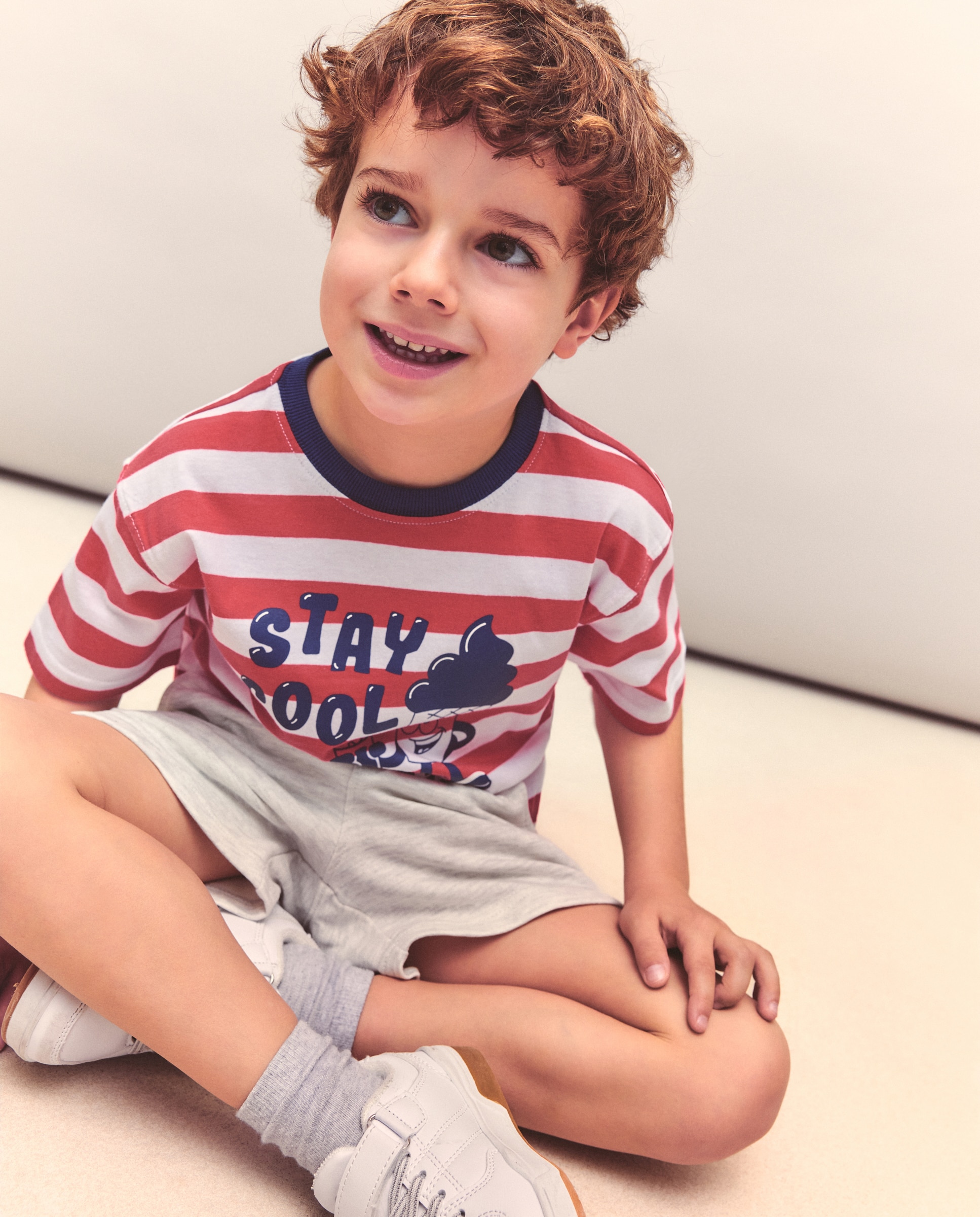 Conjunto Curto de Duas Peças às Riscas Kids El Corte Inglés Multicolor-4