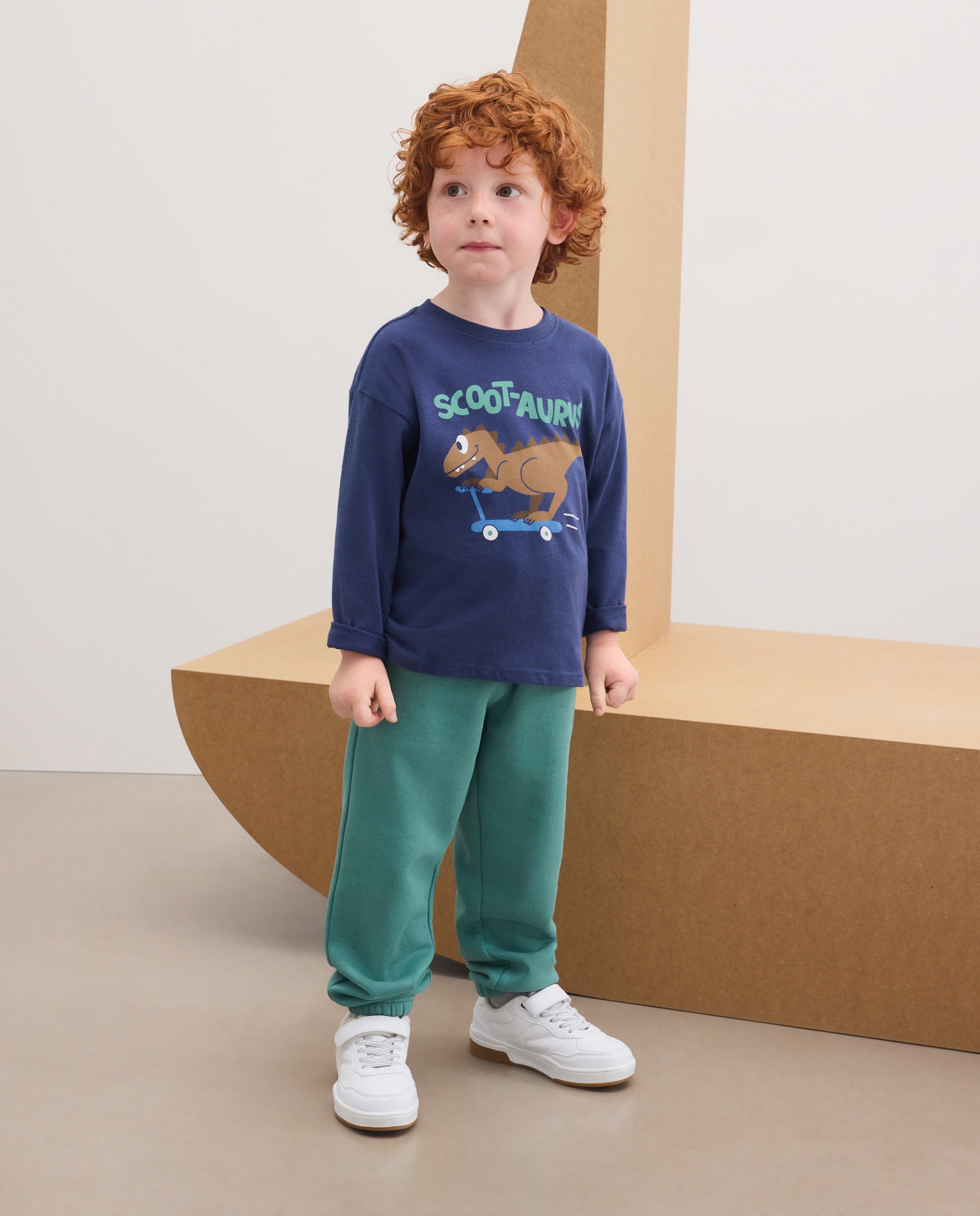 Pantalón felpa de niño - Kids El Corte Inglés - Verde Verde-1