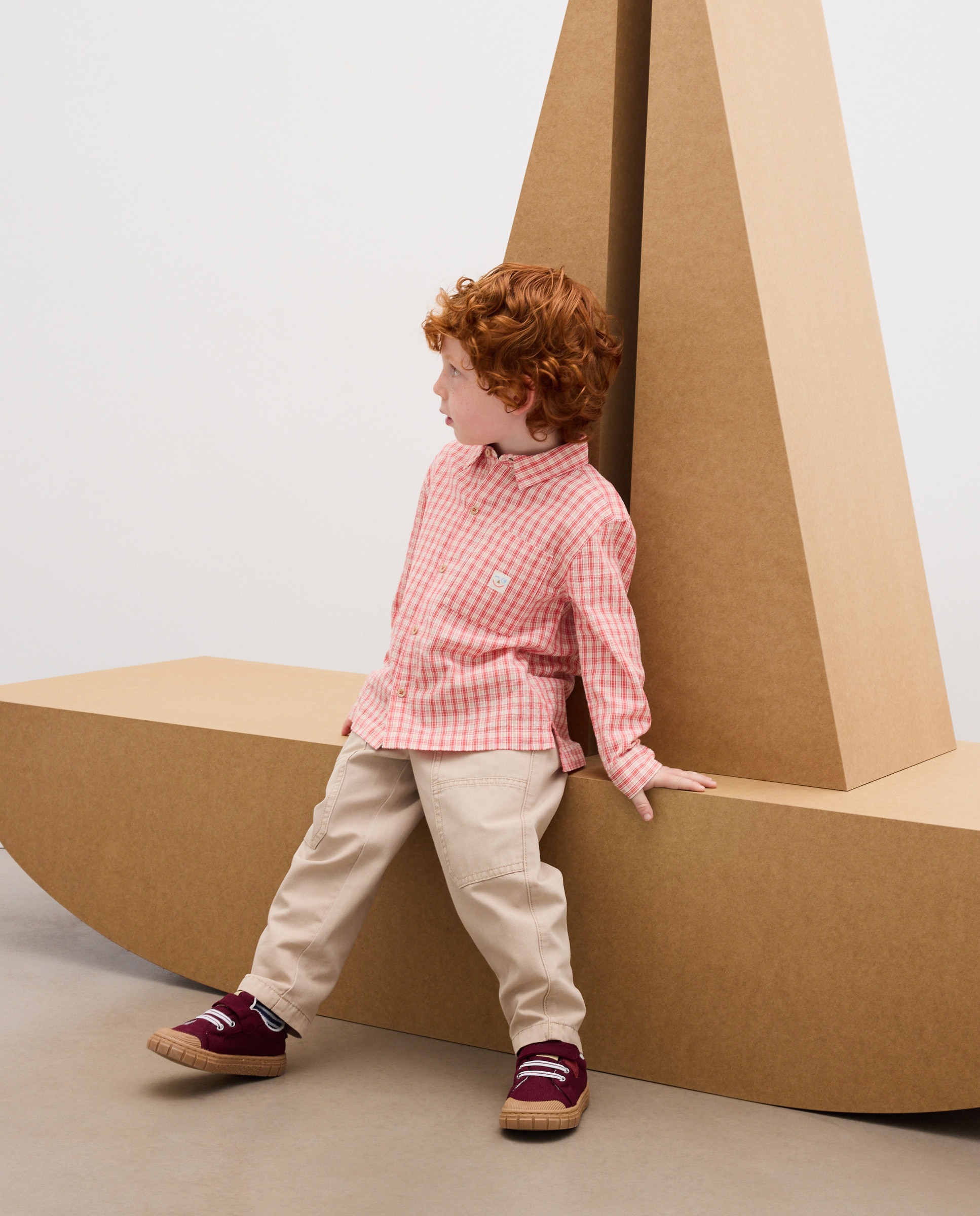 Pantalón algodón de niño - Kids El Corte Inglés - Beige Beige-1