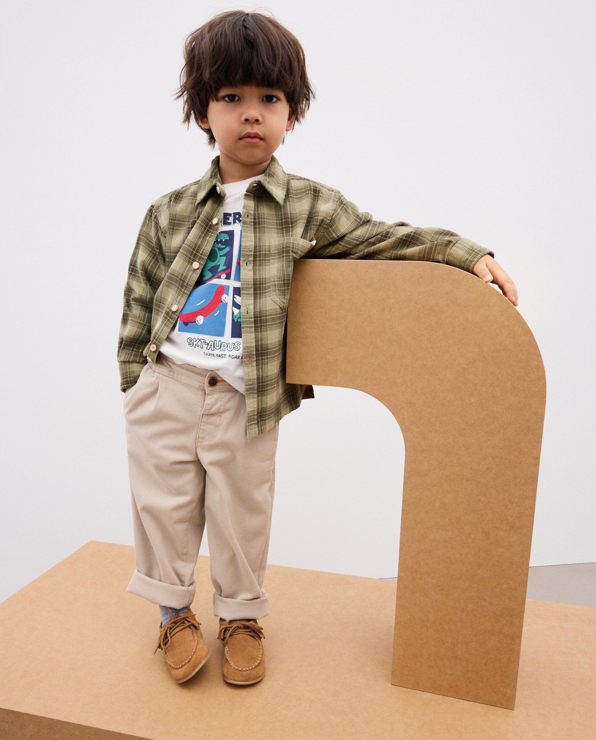 Pantalón liso tipo chino de niño - Kids El Corte Inglés - 730 Camel 730 Camel-2