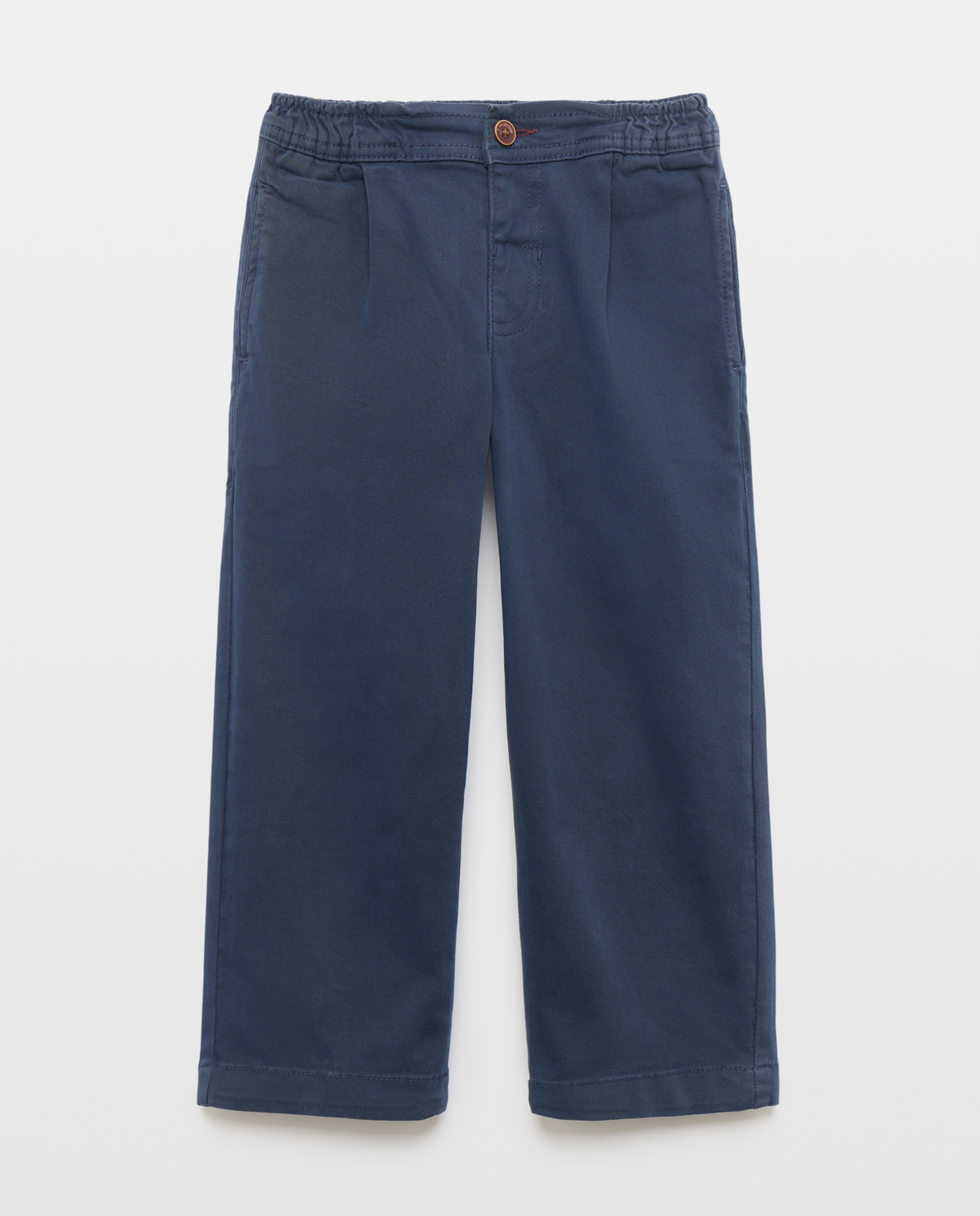 Pantalón liso tipo chino de niño - Kids El Corte Inglés - Azul marino Azul marino-1