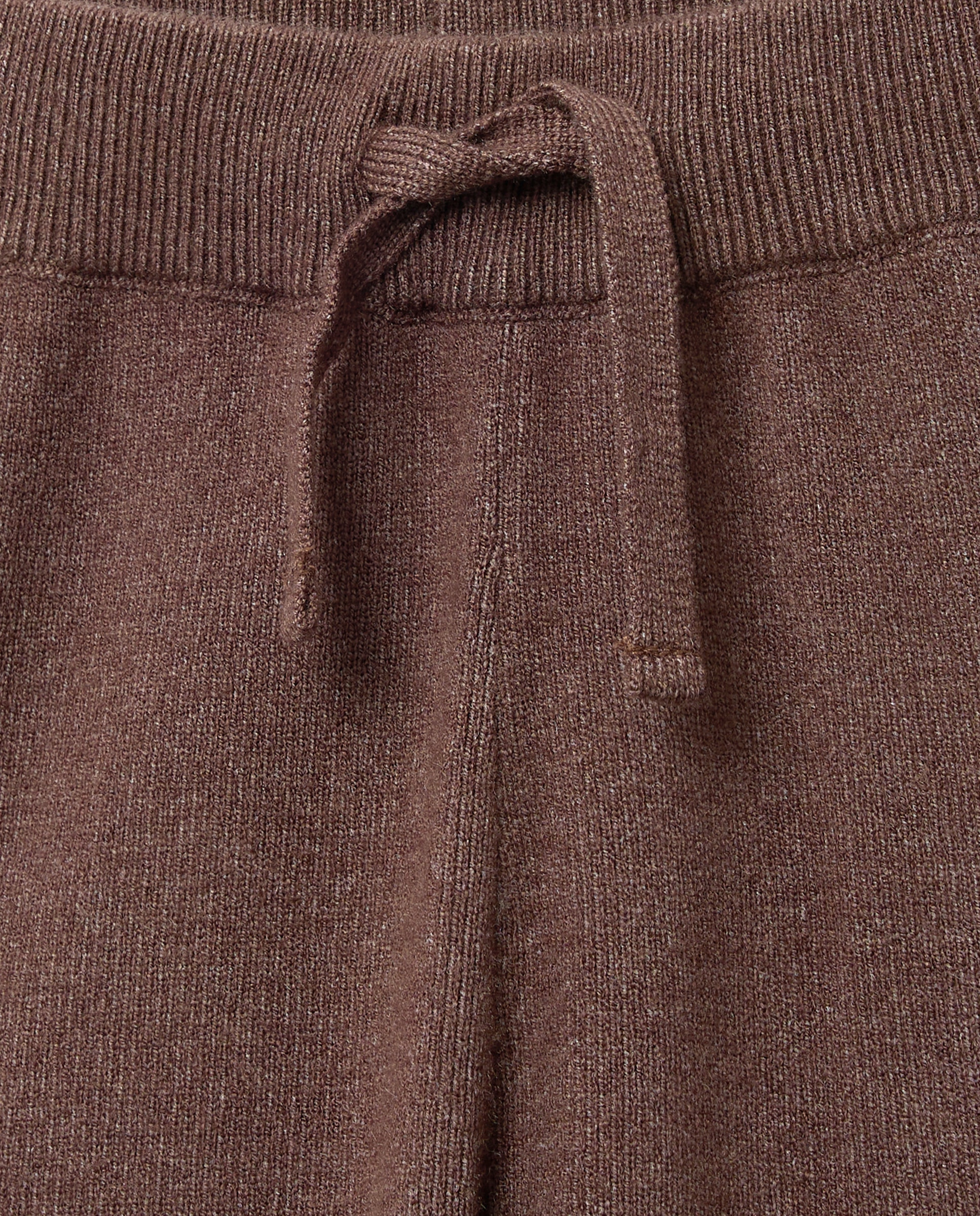 Calças Cargo em Tricot Lisas para Criança Castanho-2