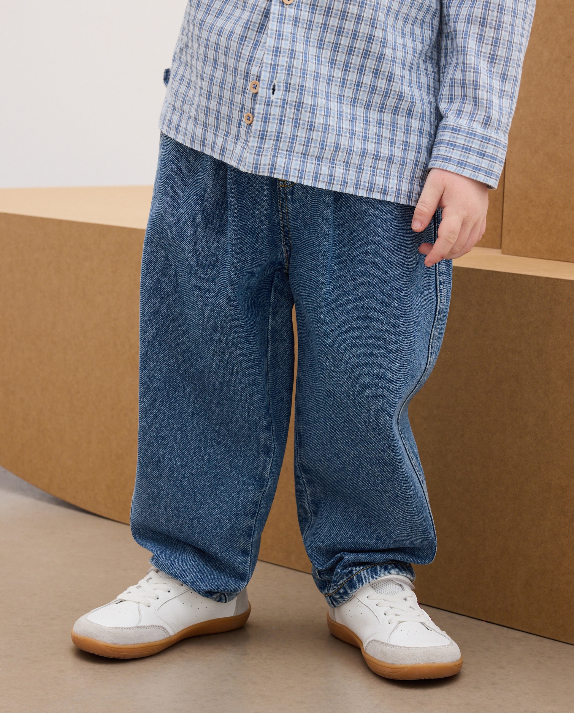 Pantalón vaquero Barrel de niño - Kids El Corte Inglés - Azul pálido Azul pálido-2