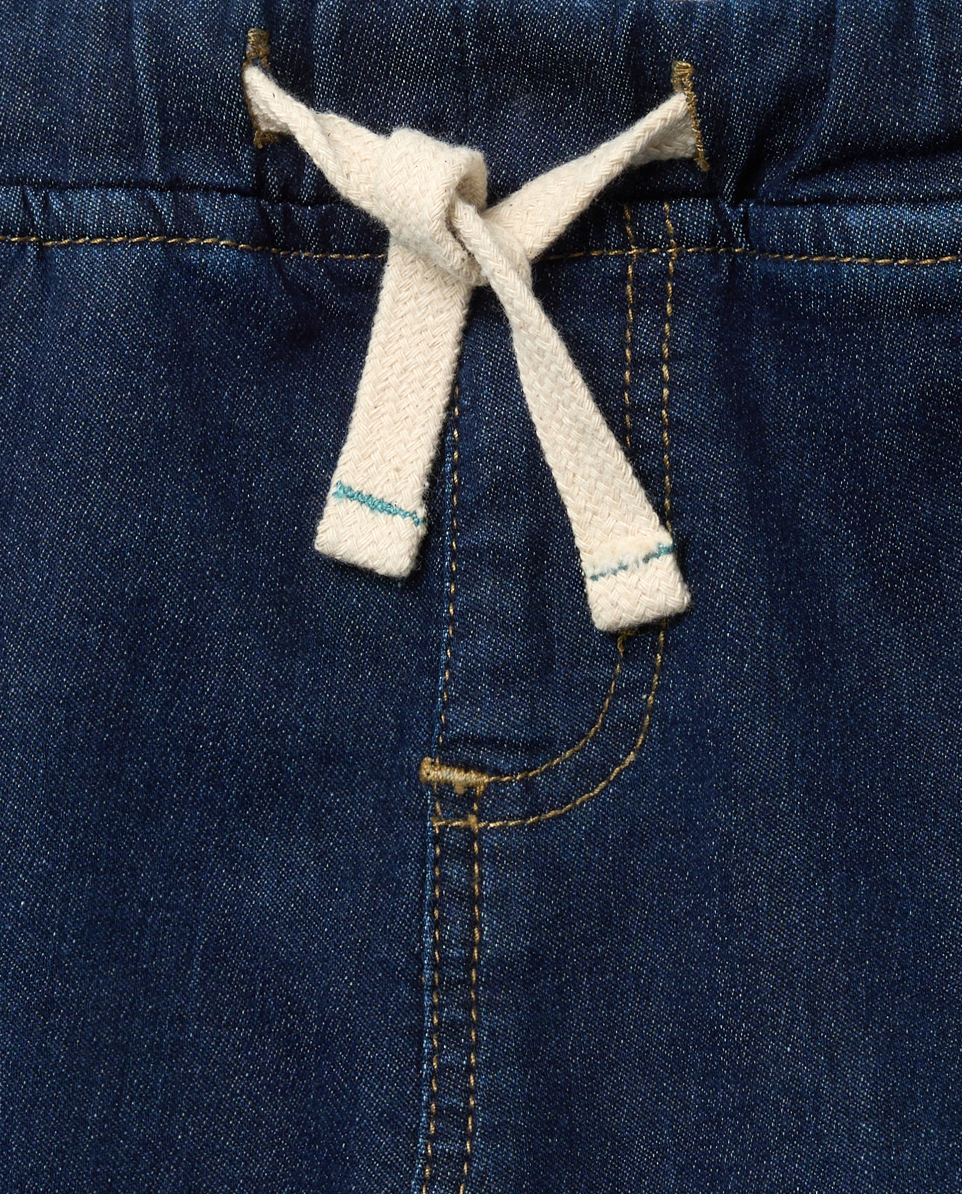 Jeans Jogger Knit Cargo Fit Azul Suave-2