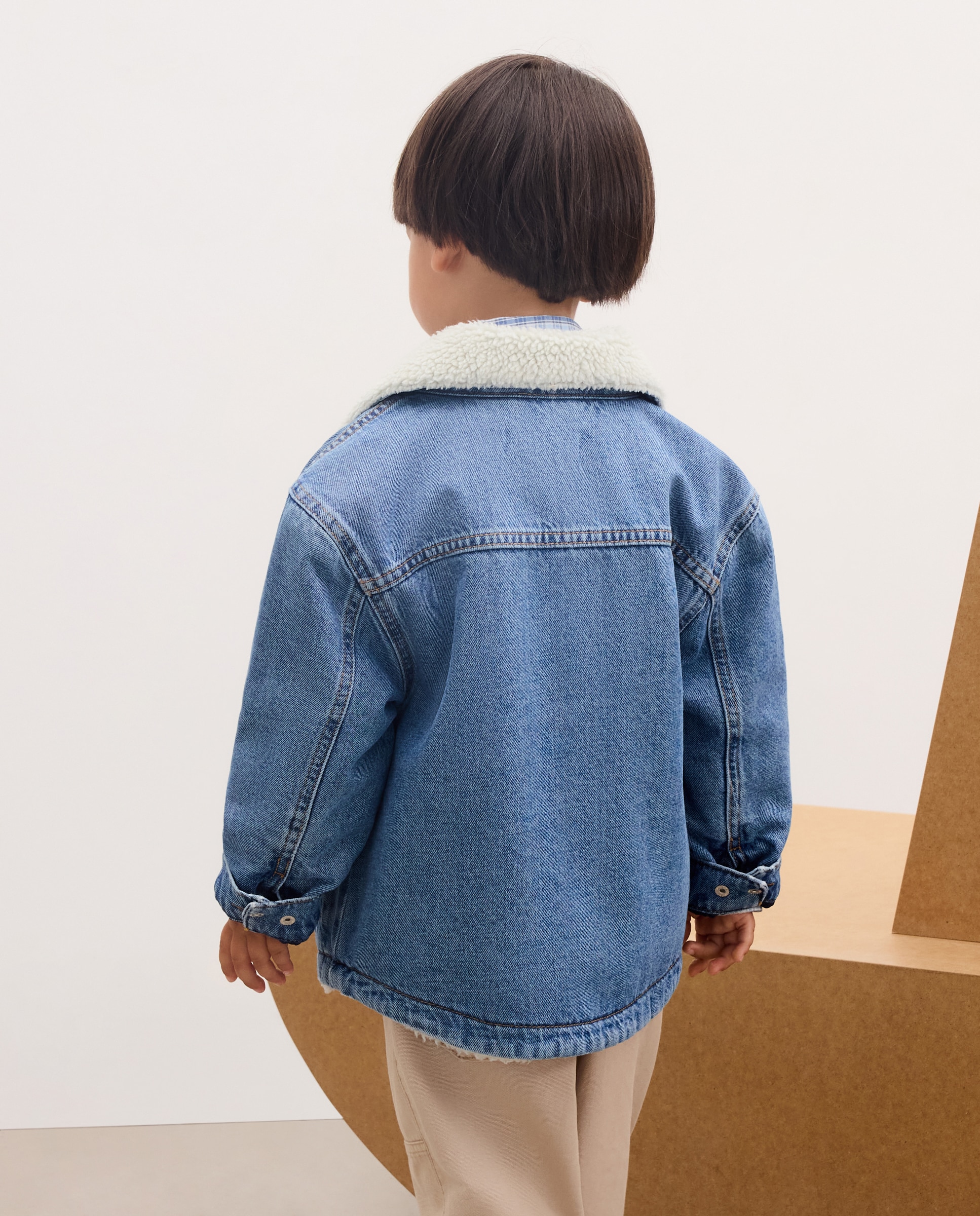 Cazadora denim forrada de niño - Kids El Corte Inglés - Azul pálido Azul pálido-3