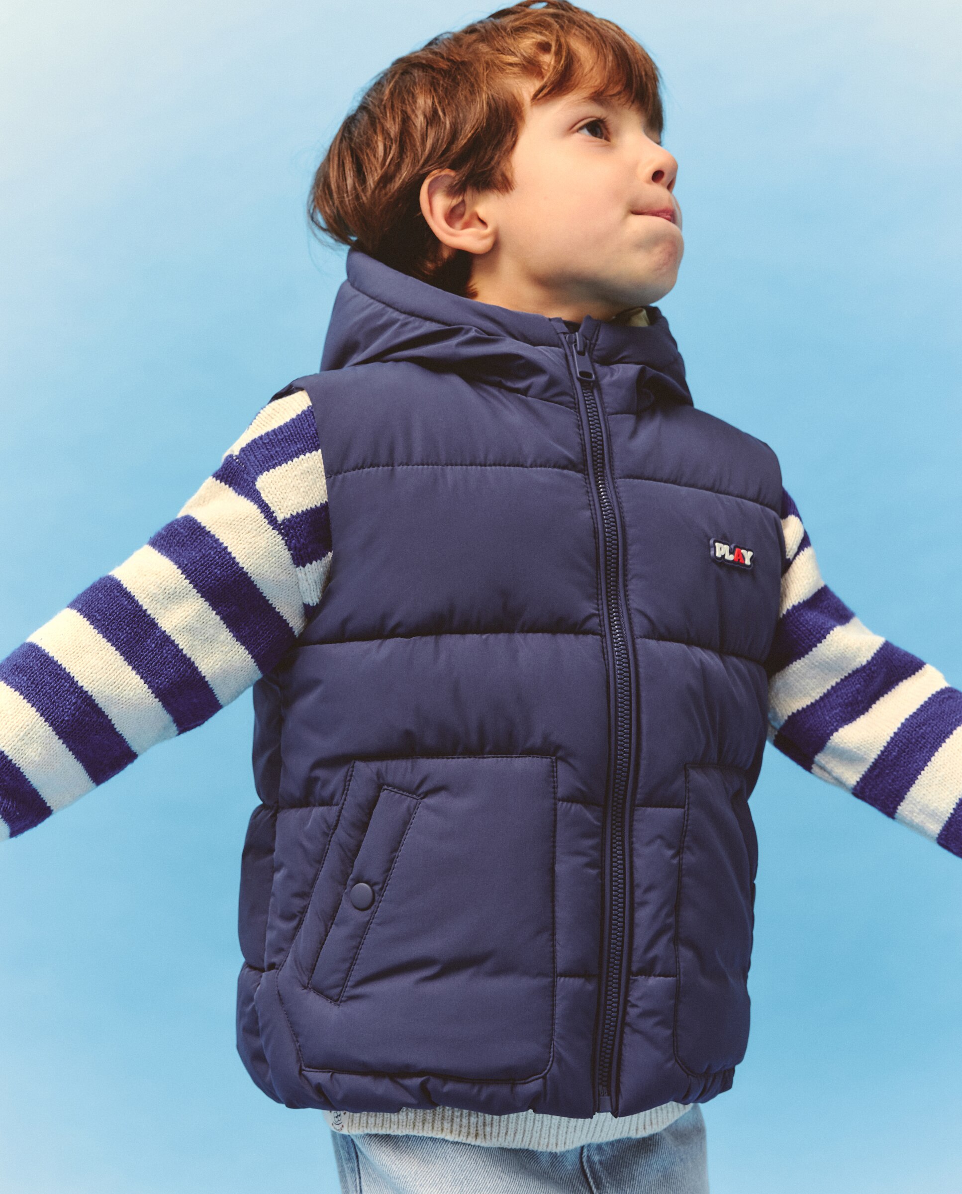 Chaleco acolchado liso de niño - Kids El Corte Inglés - 850 Piedra Azul tinta-2