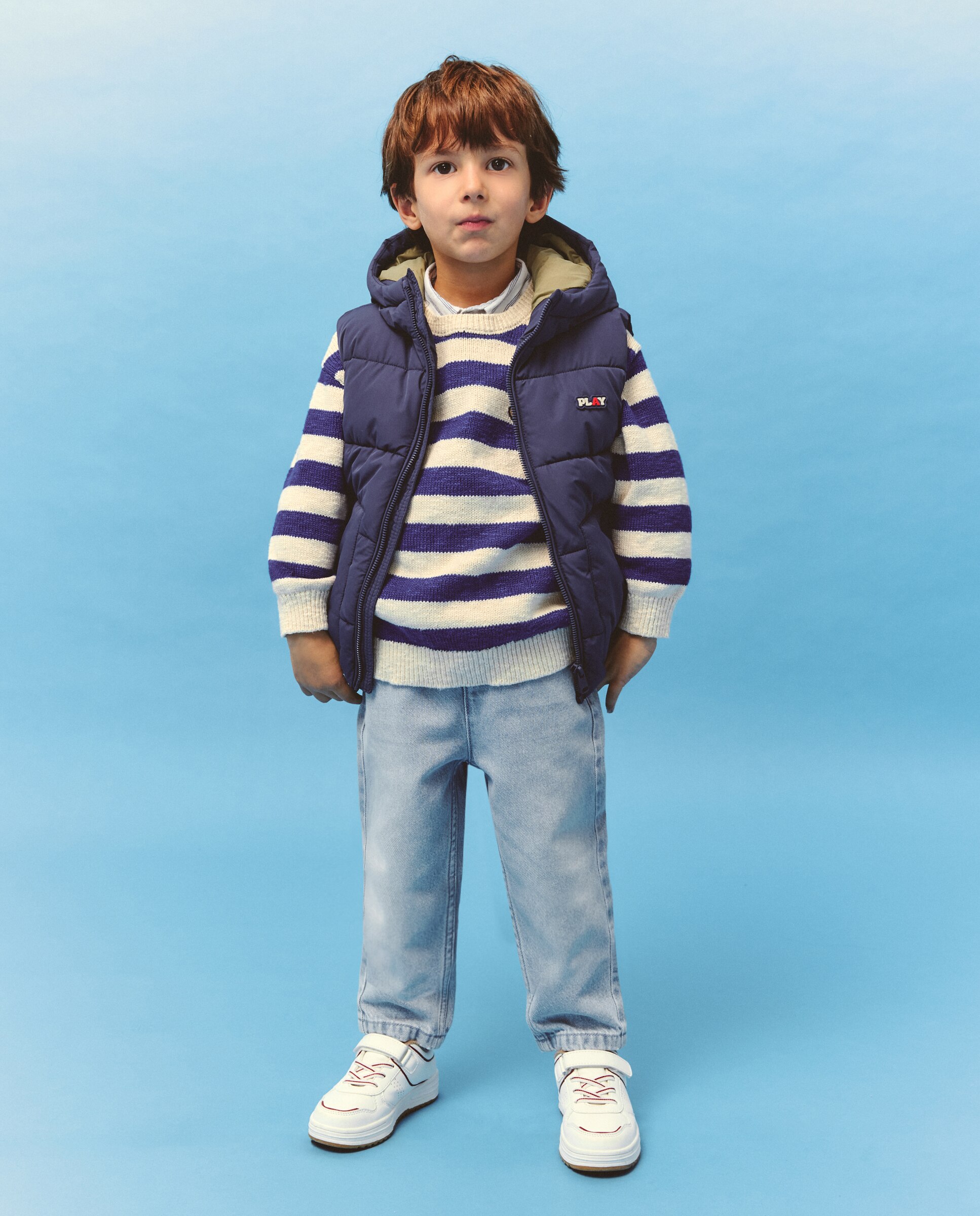 Chaleco acolchado liso de niño - Kids El Corte Inglés - 850 Piedra Azul tinta-3