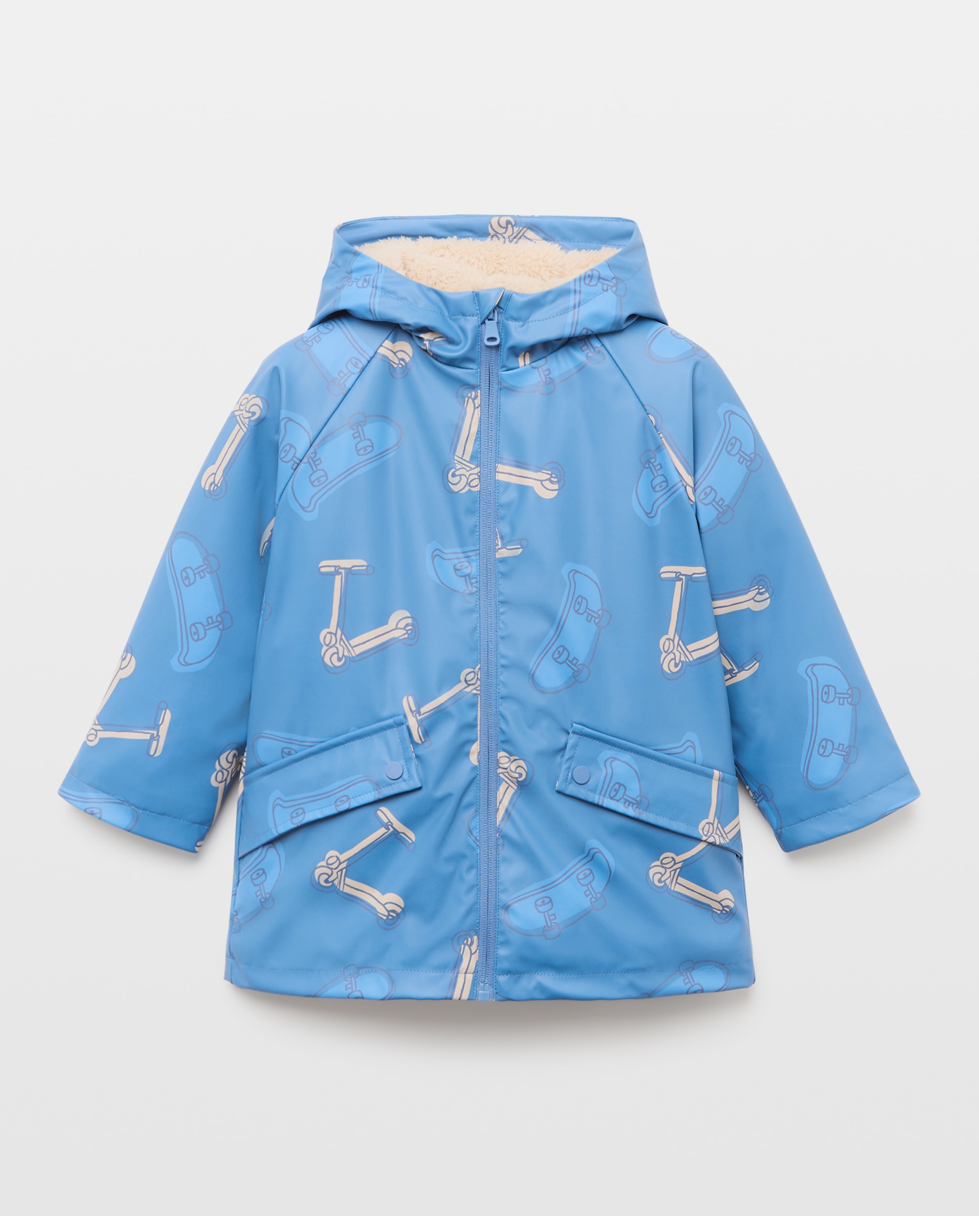 Parka con forro borreguito de niño - Kids El Corte Inglés - Azul Azul-1