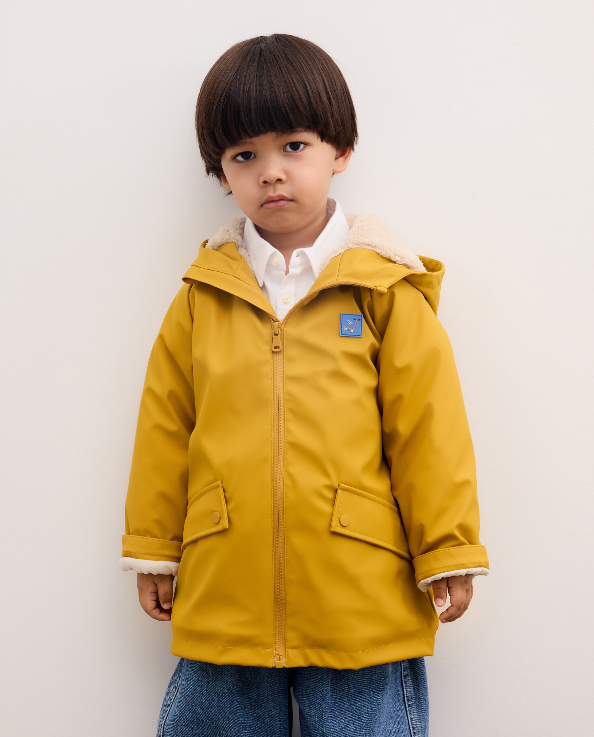 Parka com Forro de Pelo de Borrego Kids El Corte Inglés 300 Amarelo-2