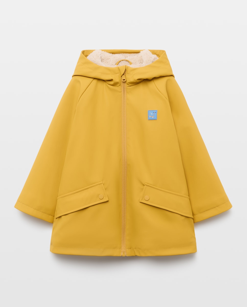 Imagen 0 de Parka con forro borreguito de niño 300 Amarillo