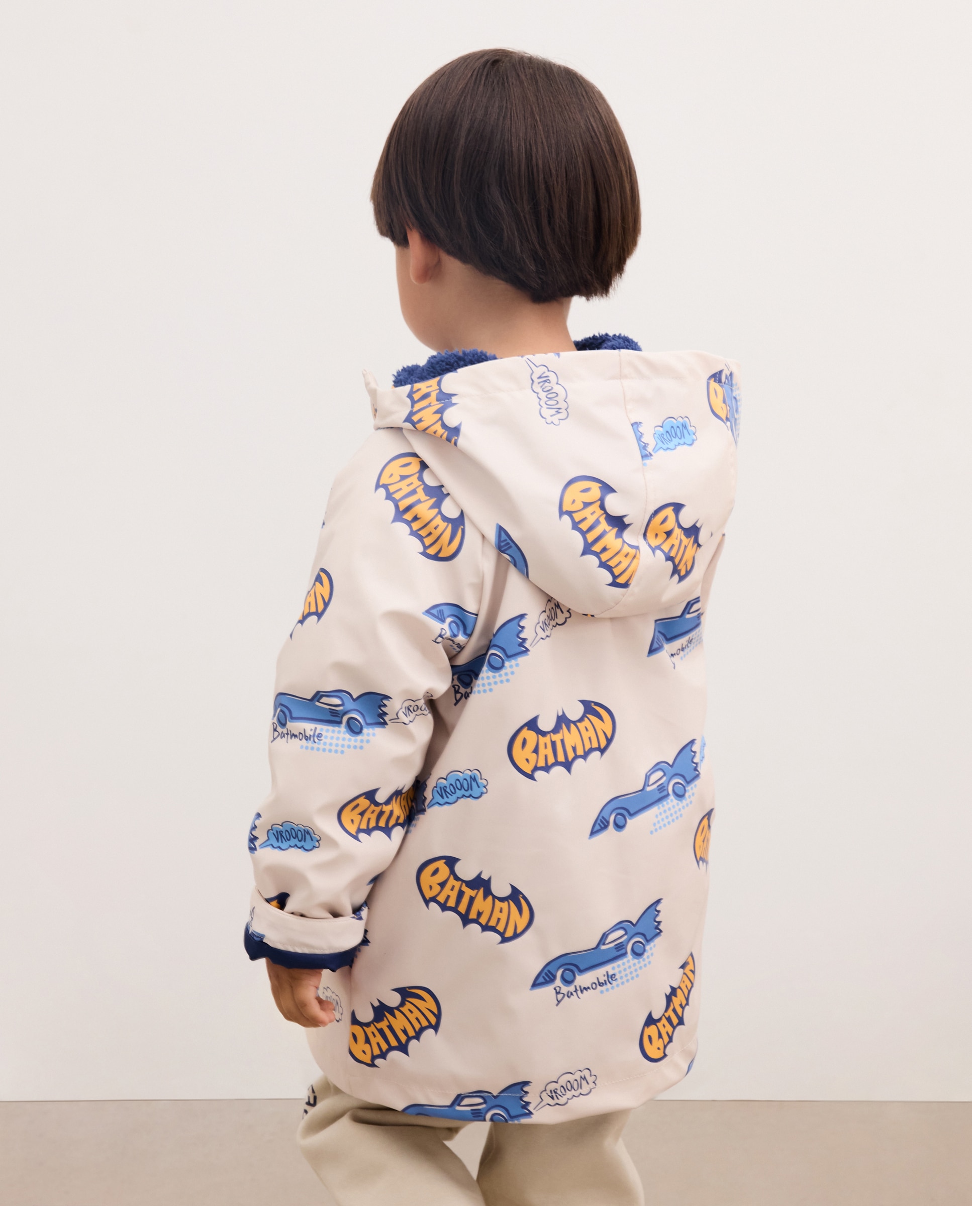 Parka Engomada Batman Kids El Corte Inglés Branco-3
