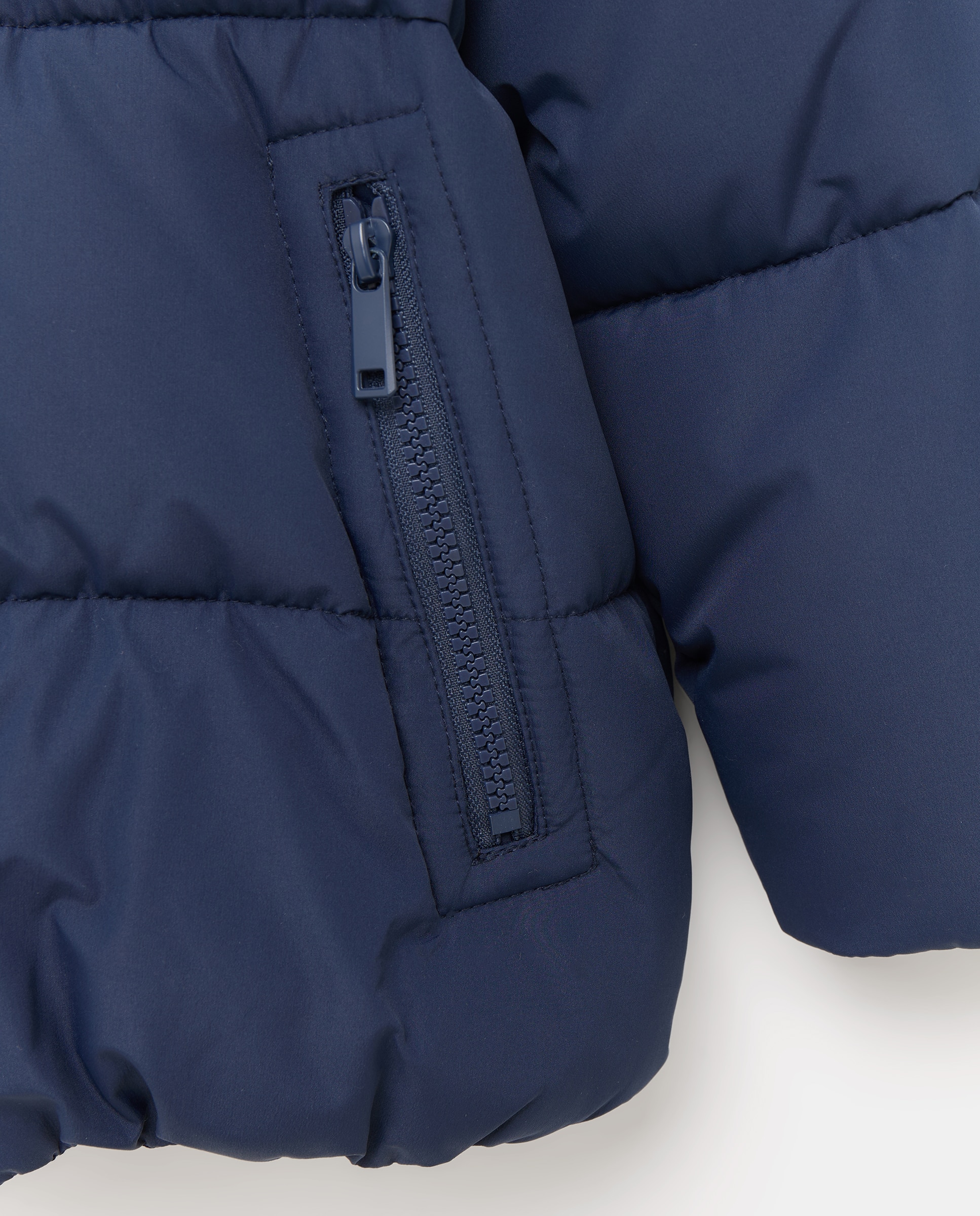 Parka Lisa de Fantasia com Costuras de Criança Azul-marinho-2
