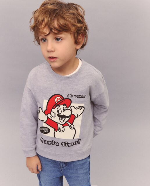 Sudadera cerrada licencia MARIO BROSS de niño