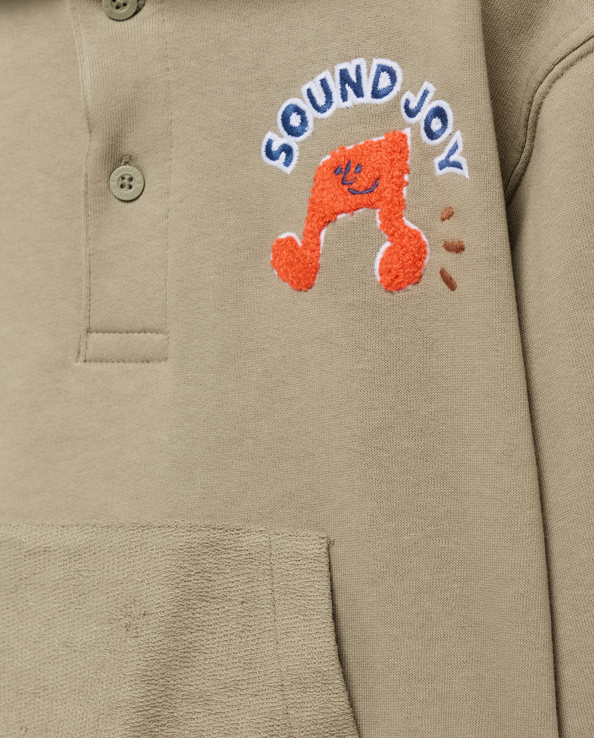 Sweatshirt Fechada com Capuz e Bolso Canguru Kids El Corte Inglés Verde-5