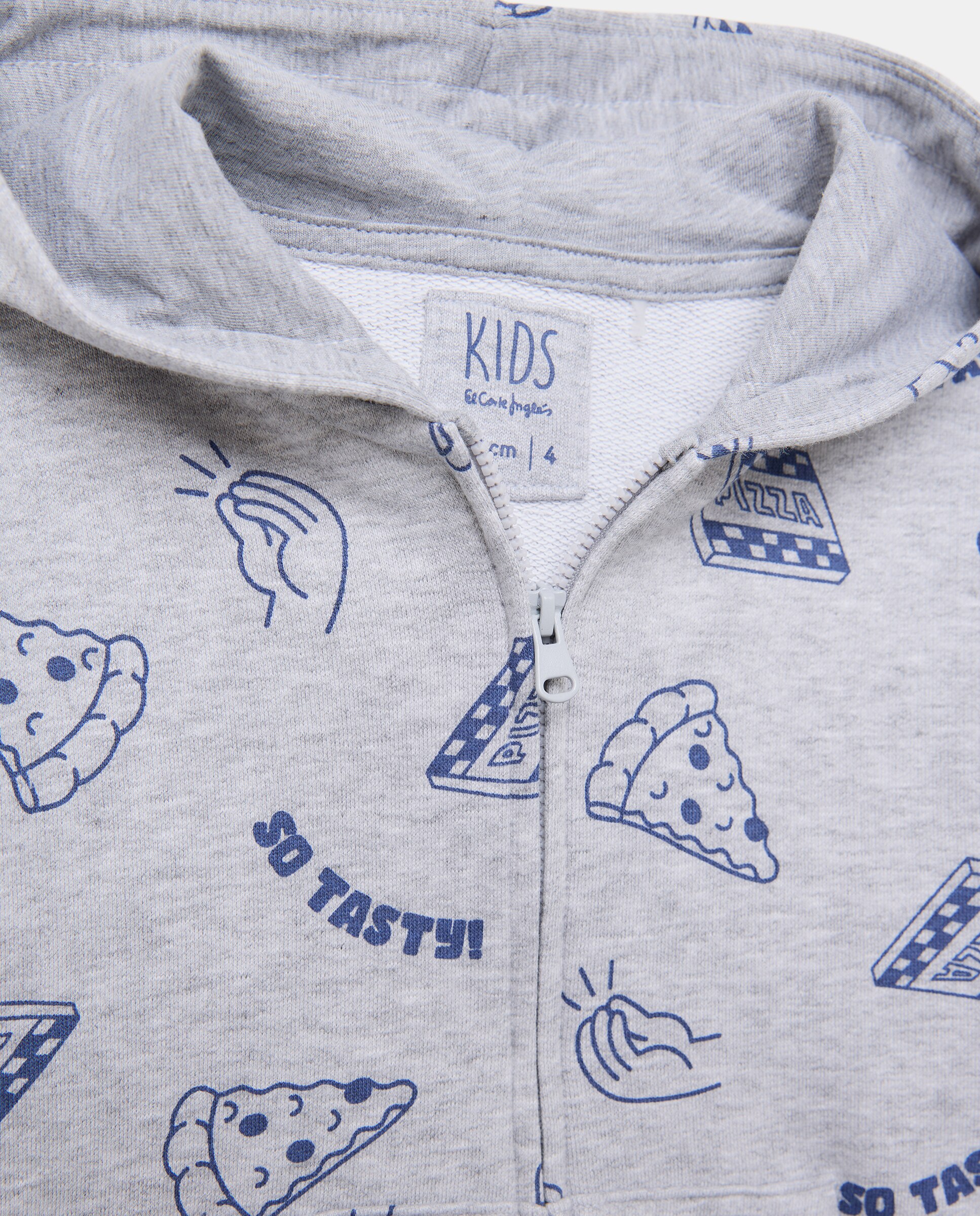 Sweatshirt Aberta com Capuz Kids El Corte Inglés Preto-5