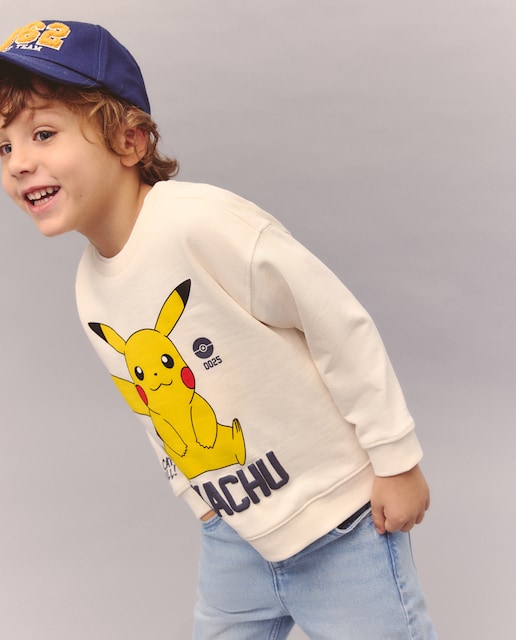 Sudadera cerrada sin capucha licencia POKEMON de niño