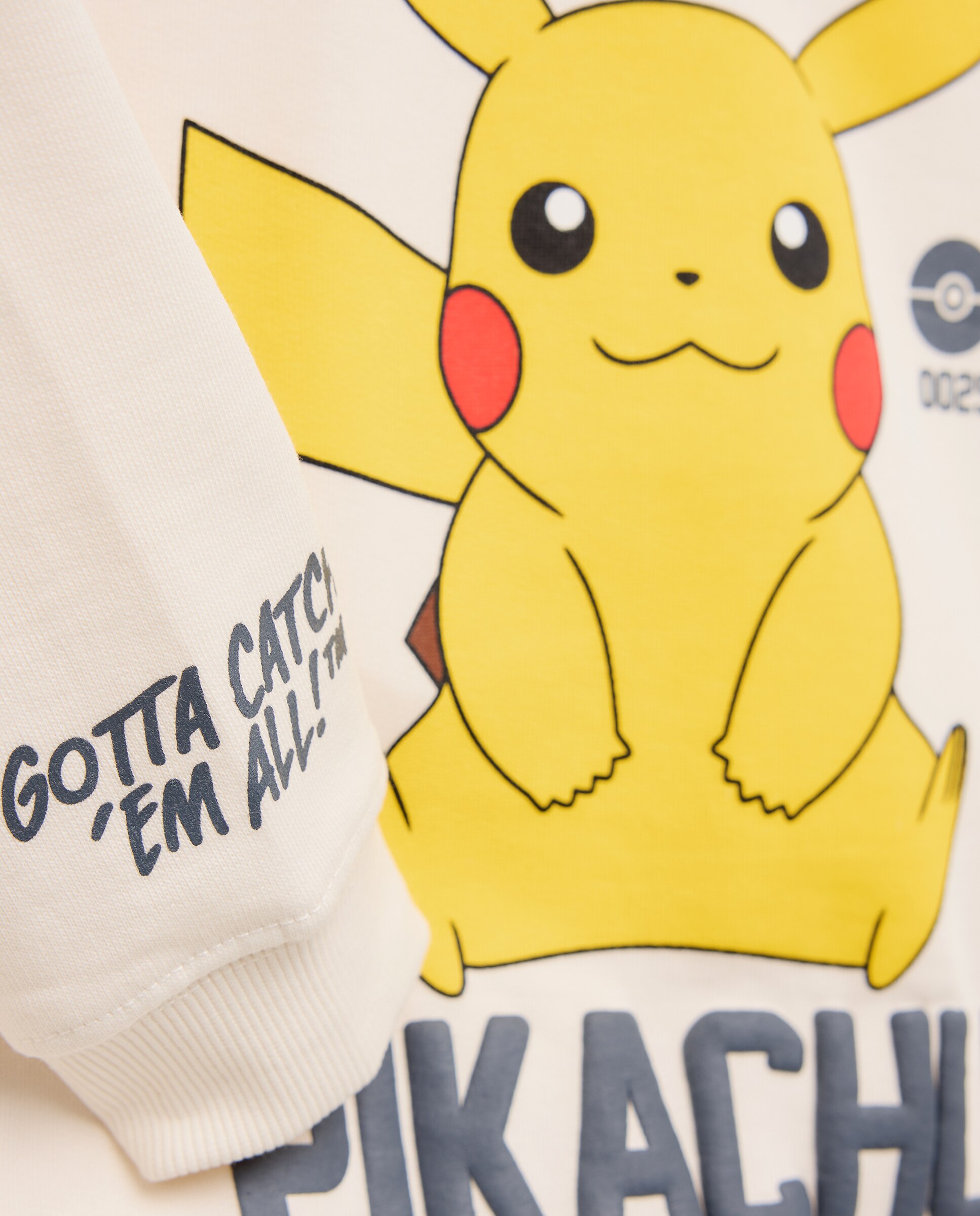 Sweatshirt Fechada sem Capuz com Estampado Pokémon Kids El Corte Inglés Branco-6