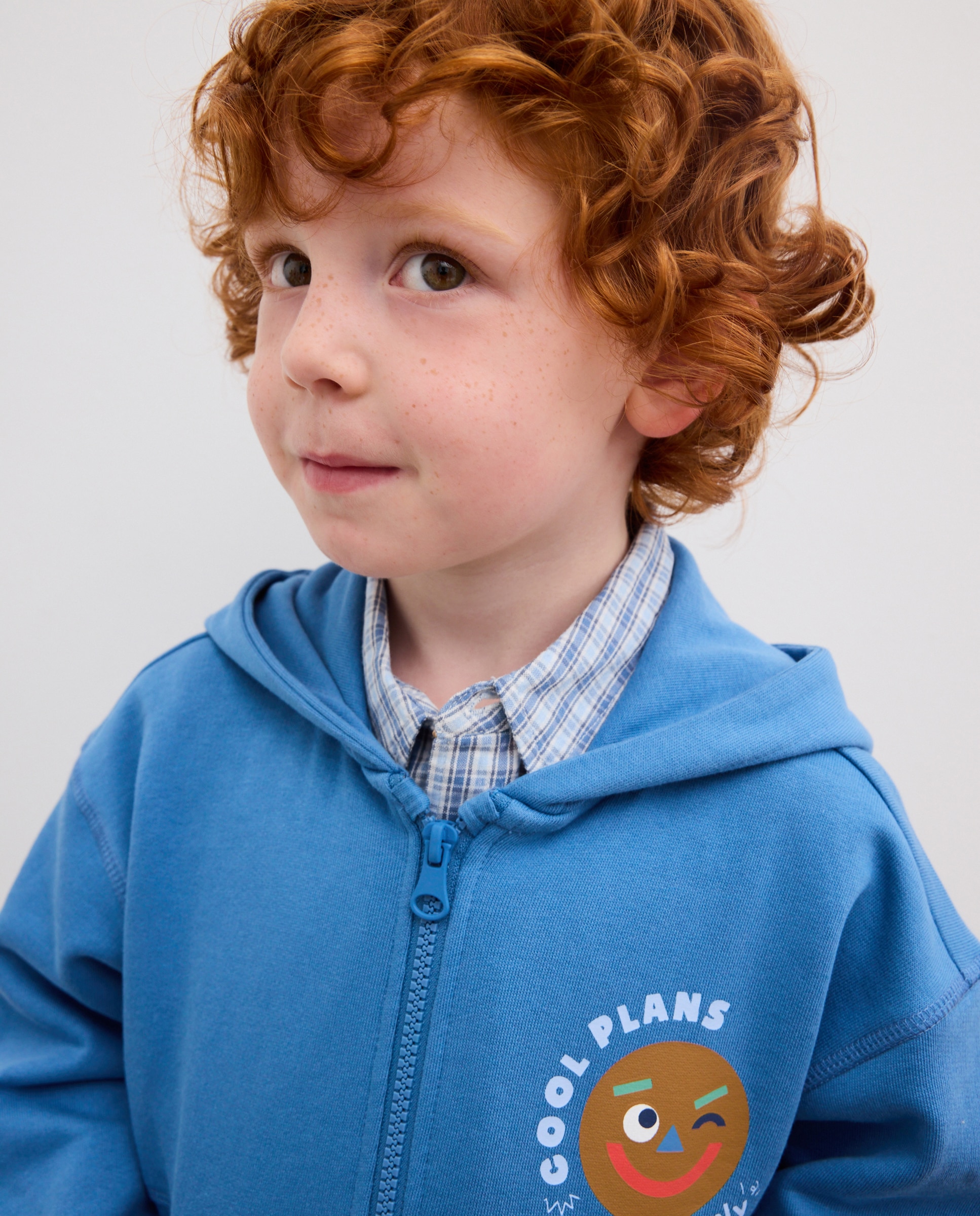 Imagen 3 de Sudadera abierta y con capucha de niño - Kids El Corte Inglés - Azul Azul