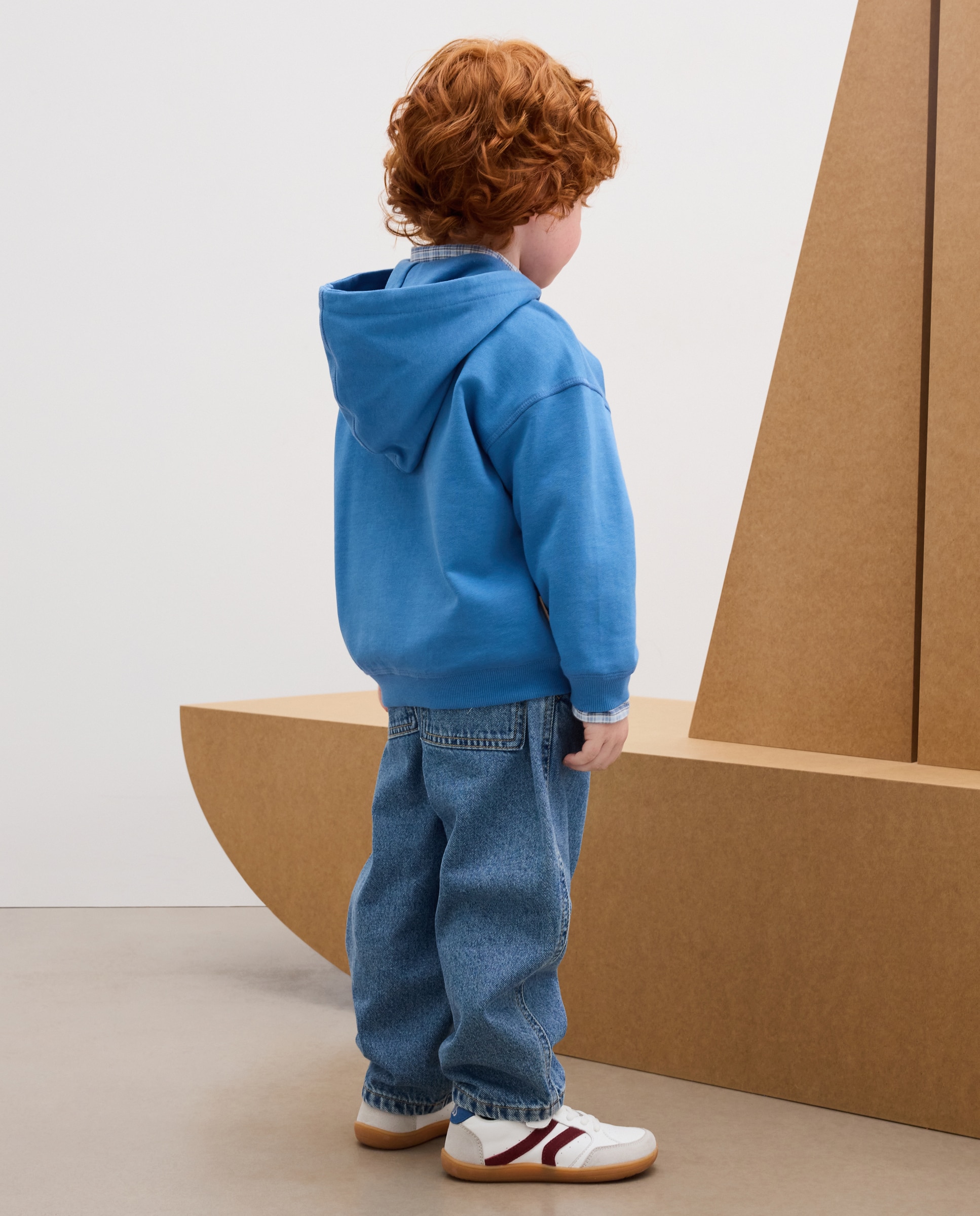 Imagen 4 de Sudadera abierta y con capucha de niño - Kids El Corte Inglés - Azul Azul