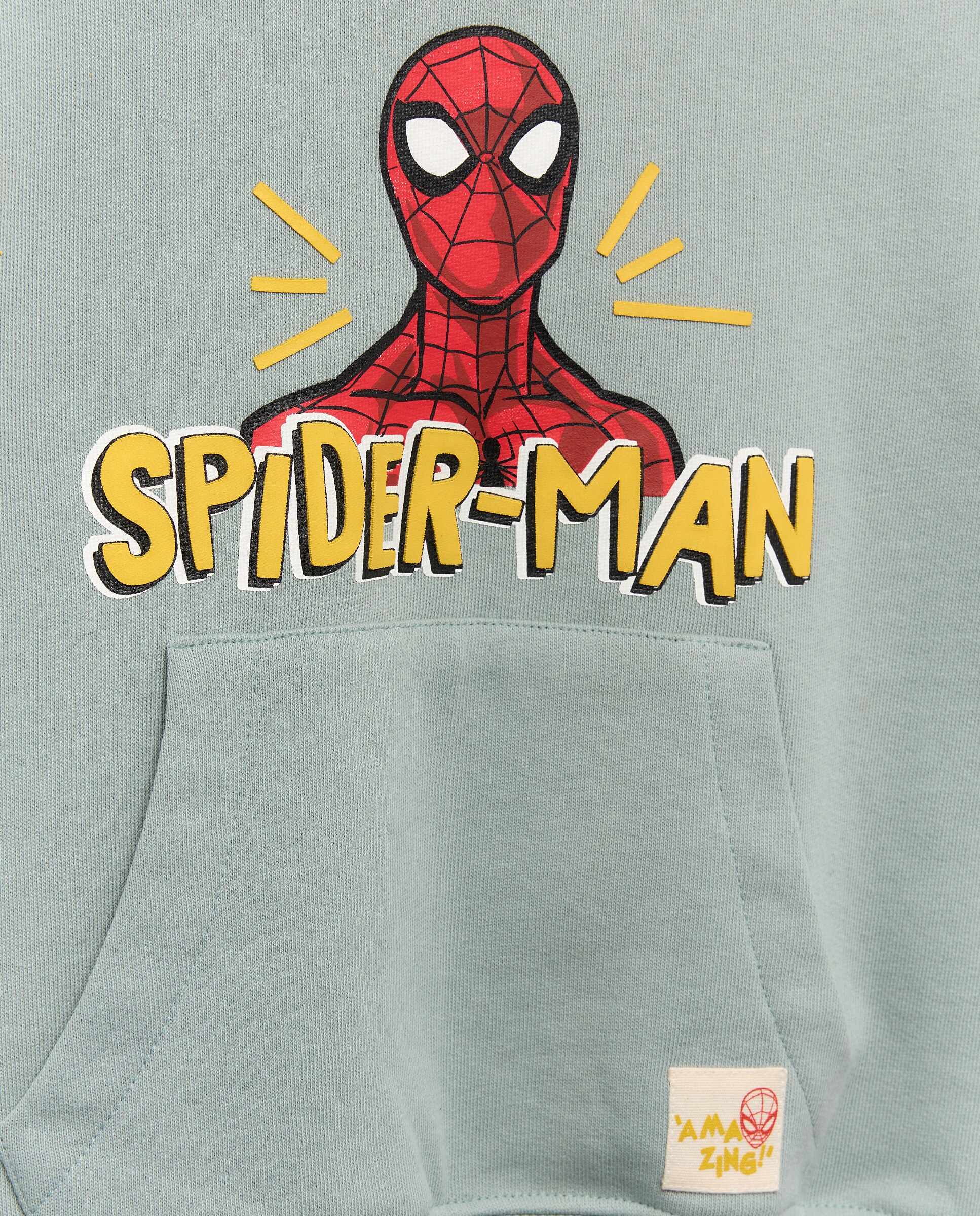 Sweatshirt Fechada com Capuz do Homem-Aranha Kids El Corte Inglés Verde-5