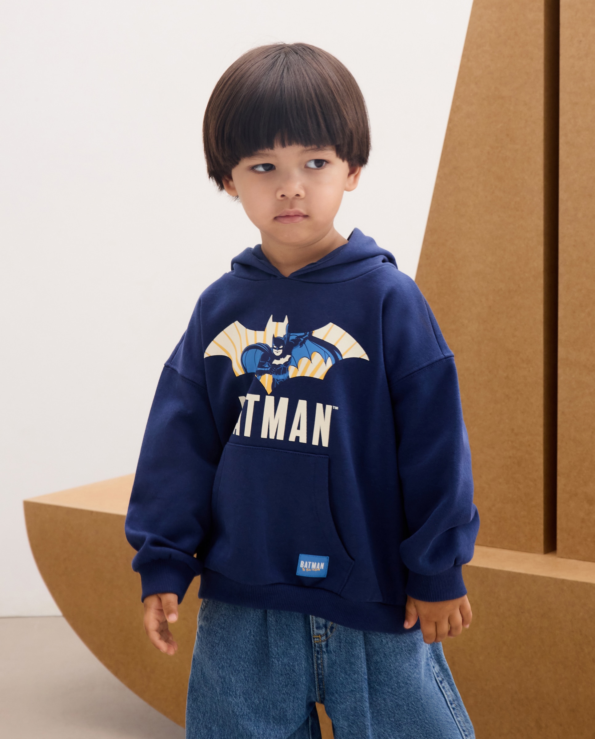 Sweatshirt Fechada com Capuz do Batman Kids El Corte Inglés Azul-marinho-2
