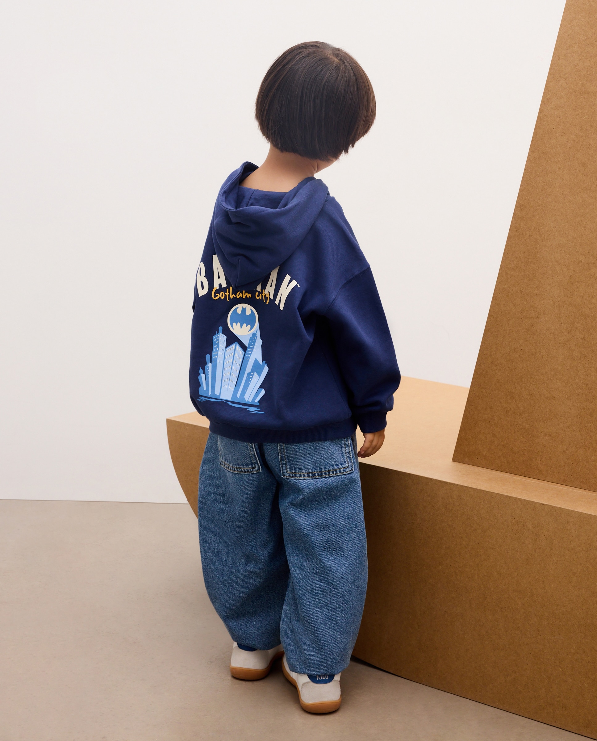 Sweatshirt Fechada com Capuz do Batman Kids El Corte Inglés Azul-marinho-3