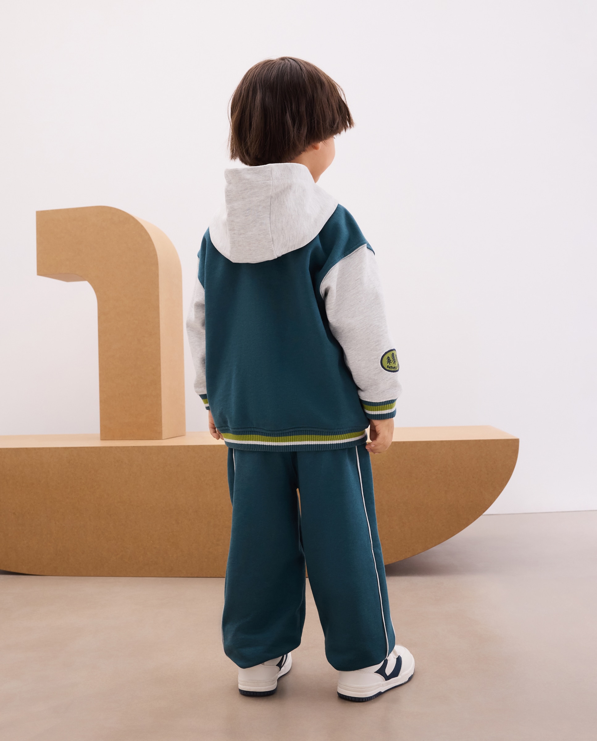 Sudadera bomber con capucha de niño - Kids El Corte Inglés - 440 Azulón 440 Azulón-3