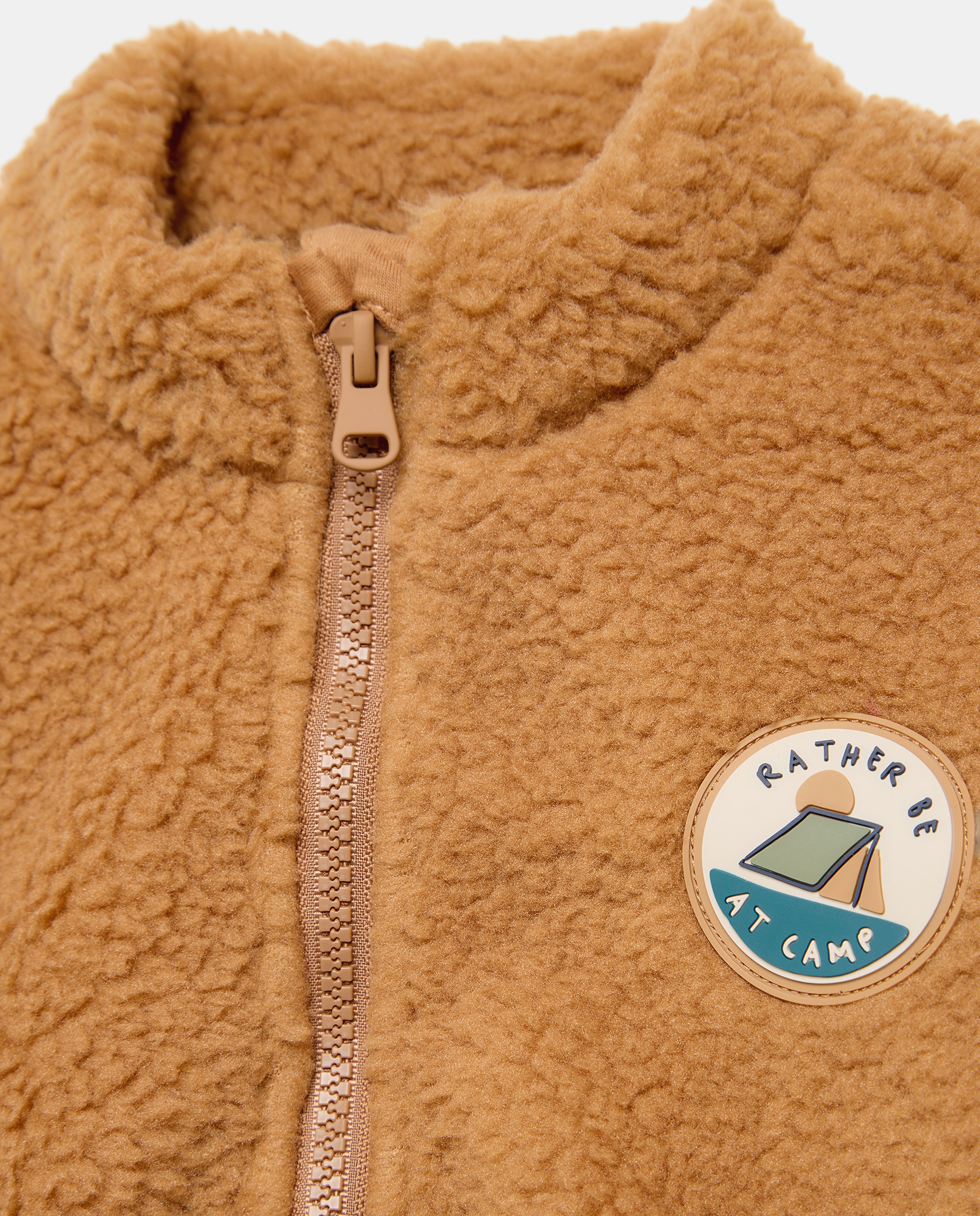 Sudadera borrego lisa de niño - Kids El Corte Inglés - Marrón Marrón-6