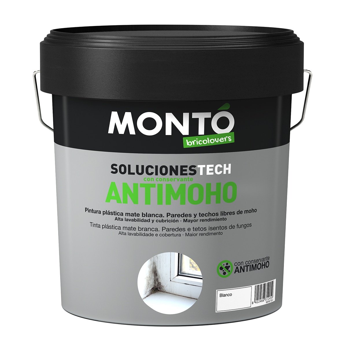 Imagen 0 de Pintura Plástica Mate Antimoho 4 l