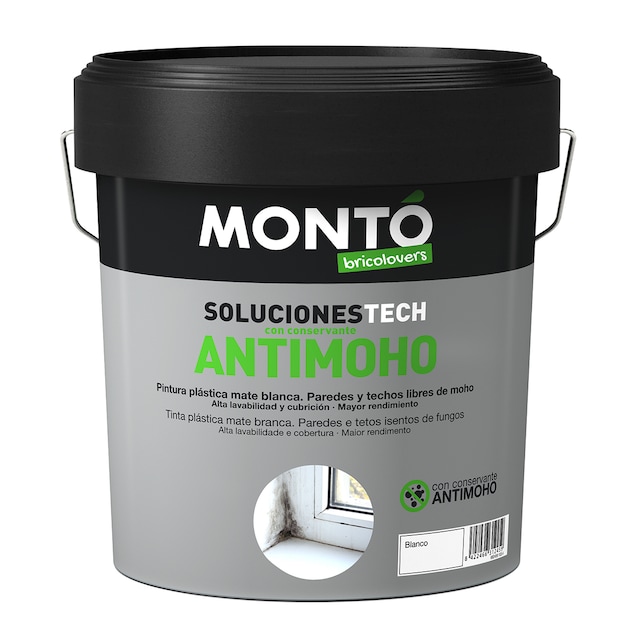Imagen 0 de Pintura Plástica Mate Antimoho 4 l