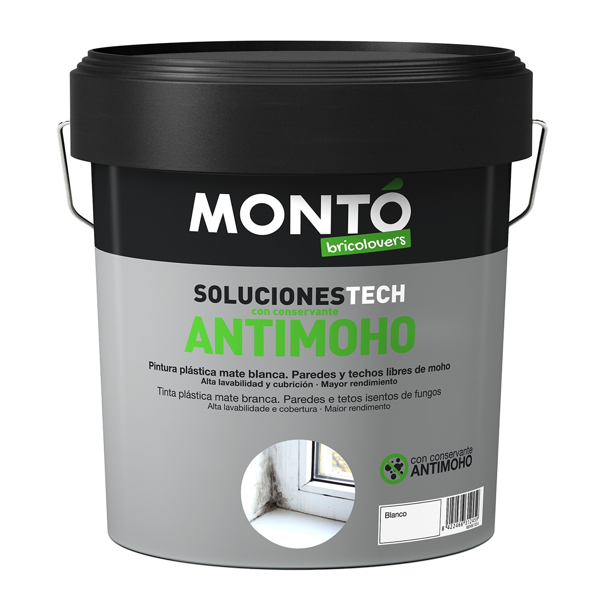 Imagen 0 de Pintura Plástica Mate Antimoho 12 l