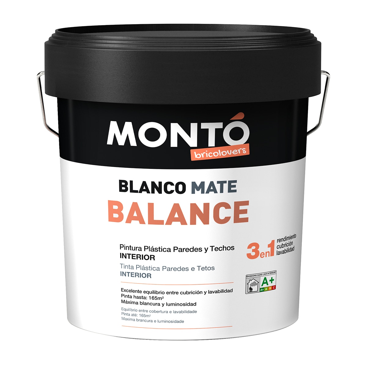 MONTÓ - Pintura Plástica Mate Paredes y Techos Balance.