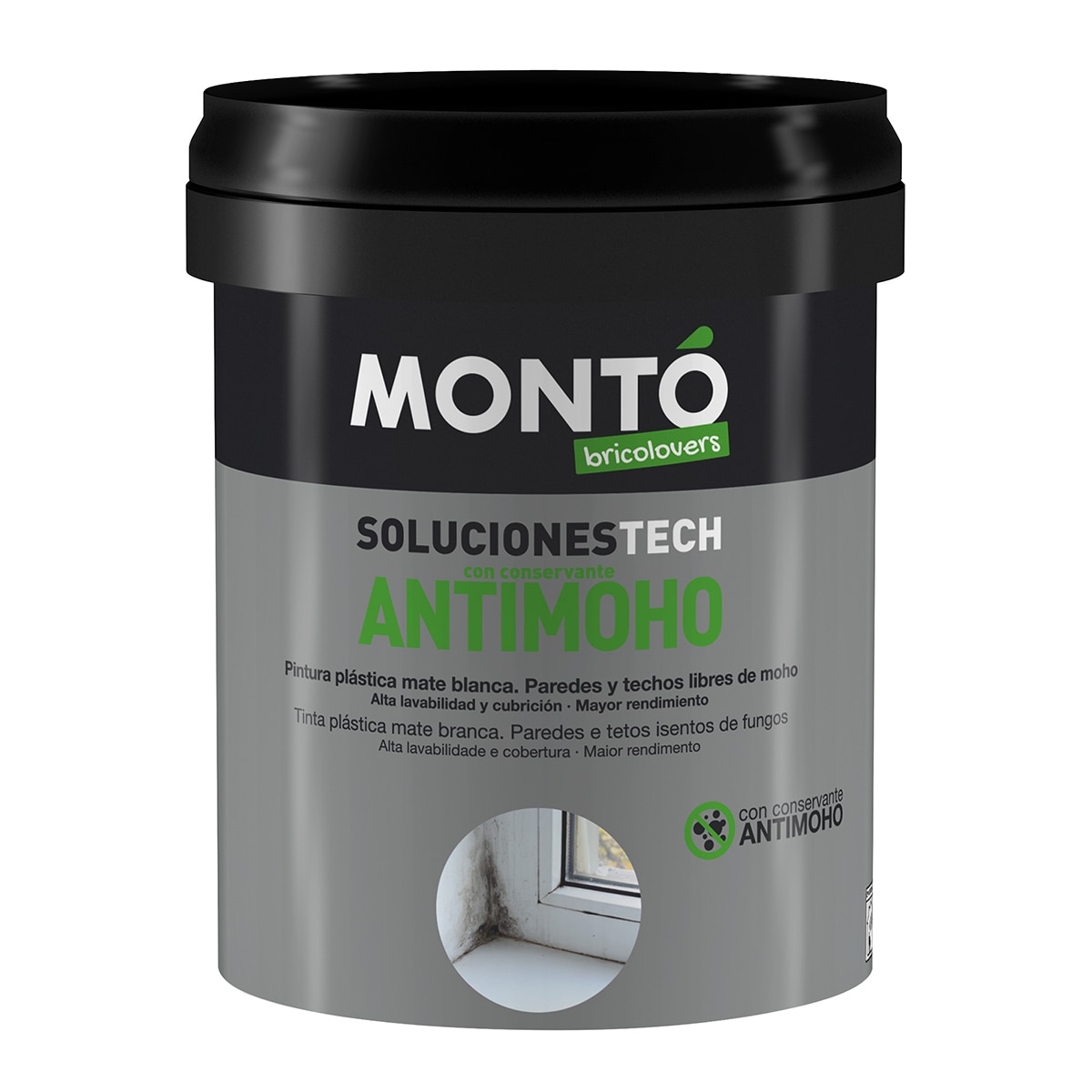 Imagen 0 de Pintura Plástica Mate Antimoho 750 ml