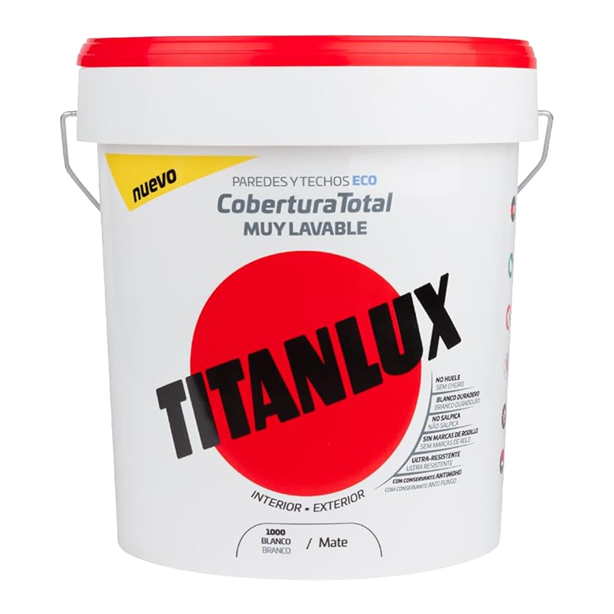 Imagen 0 de Pintura Plástica Mate Cobertura Total 4 l