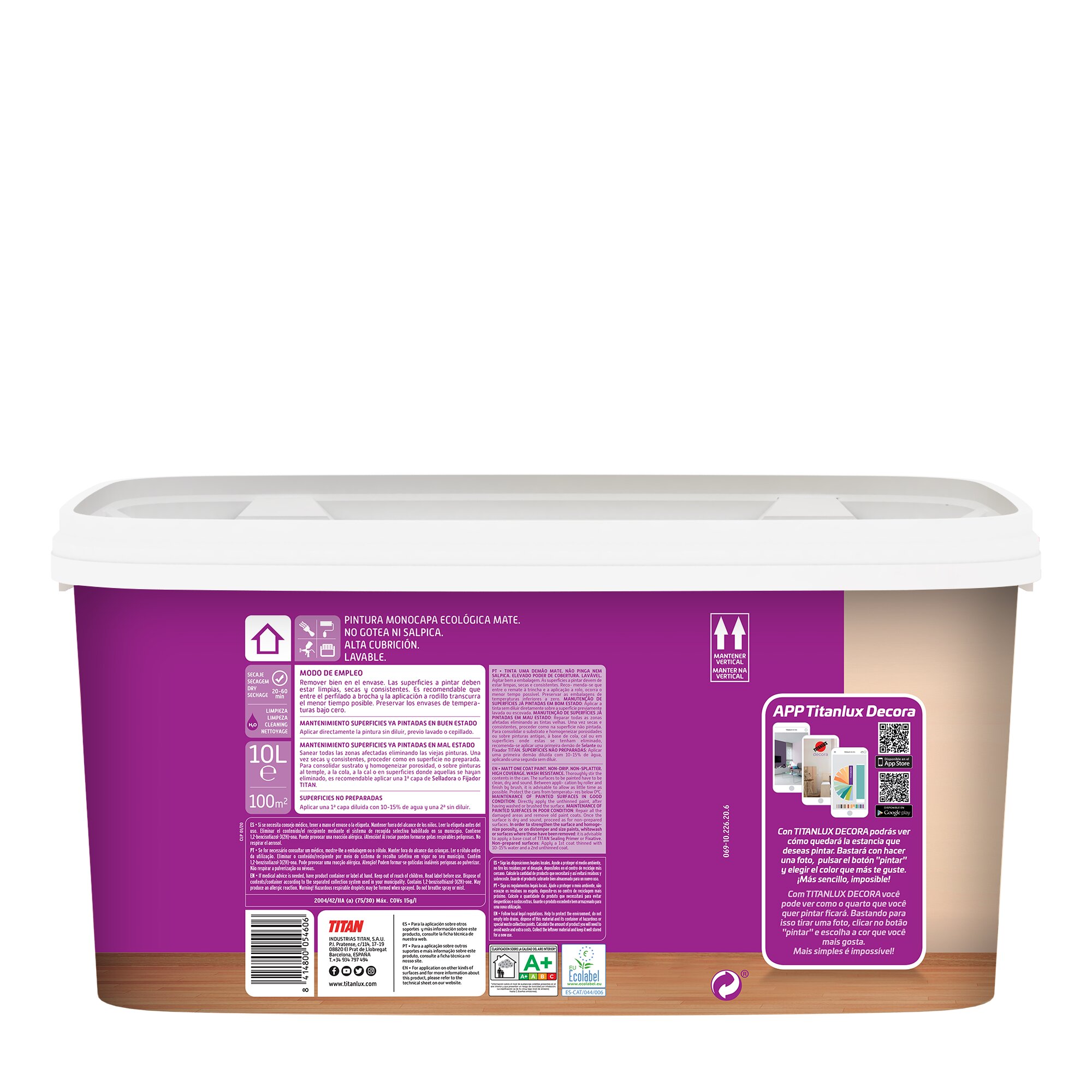 Tinta Plástica Mate Branca Uma Demão - 10 L Branco-4