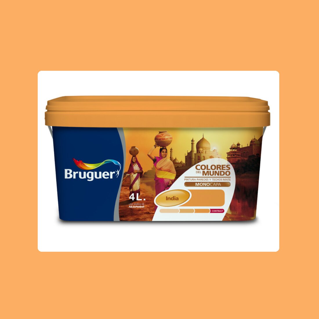 Imagem 0 de Tinta Plástica Mate Colores Del Mundo - Série Índia - 4 L