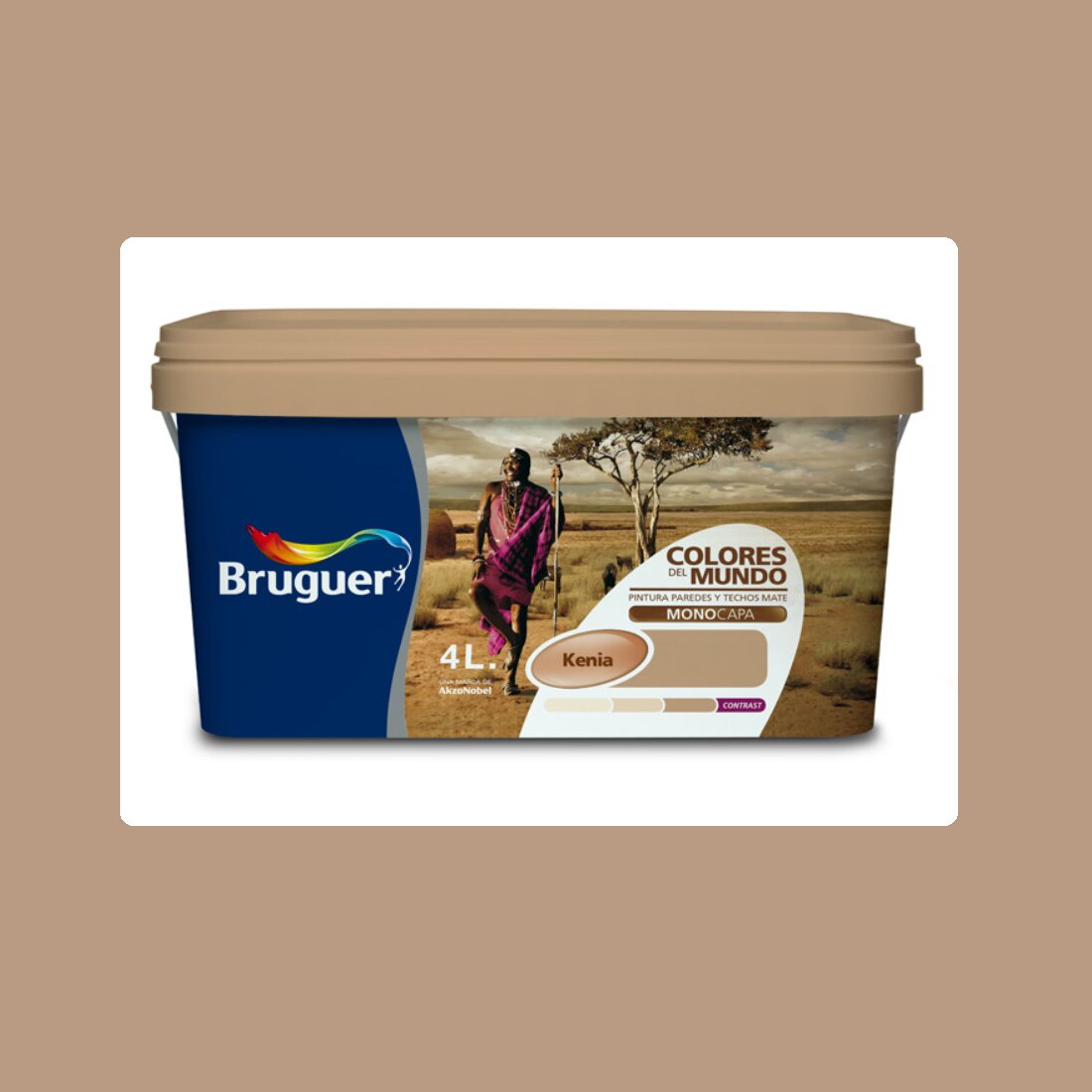 Imagen 0 de Pintura Plástica Mate Colores Del Mundo 4 l - Serie Kenia