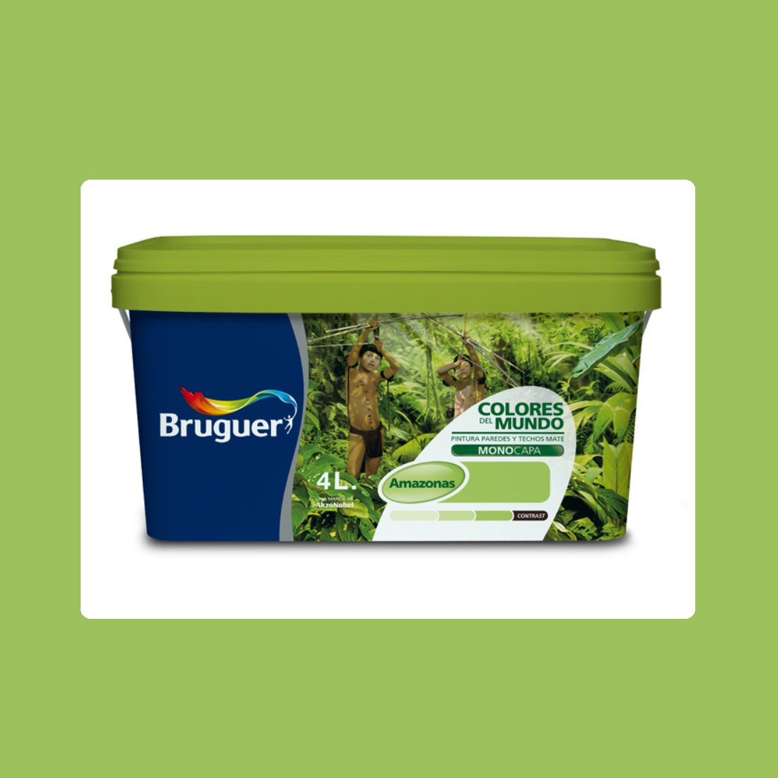 Imagen 0 de Pintura Plástica Mate Colores Del Mundo 4 l - Serie Amazonas