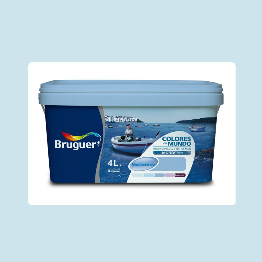 Bruguer - Pintura Plástica Mate Colores Del Mundo 4 l - Serie Mediterráneo.