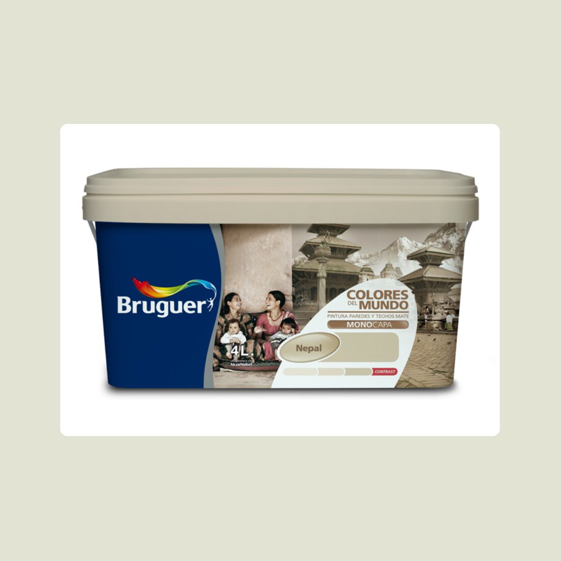 Imagen 0 de Pintura Plástica Mate Colores Del Mundo 4 l - Serie Nepal