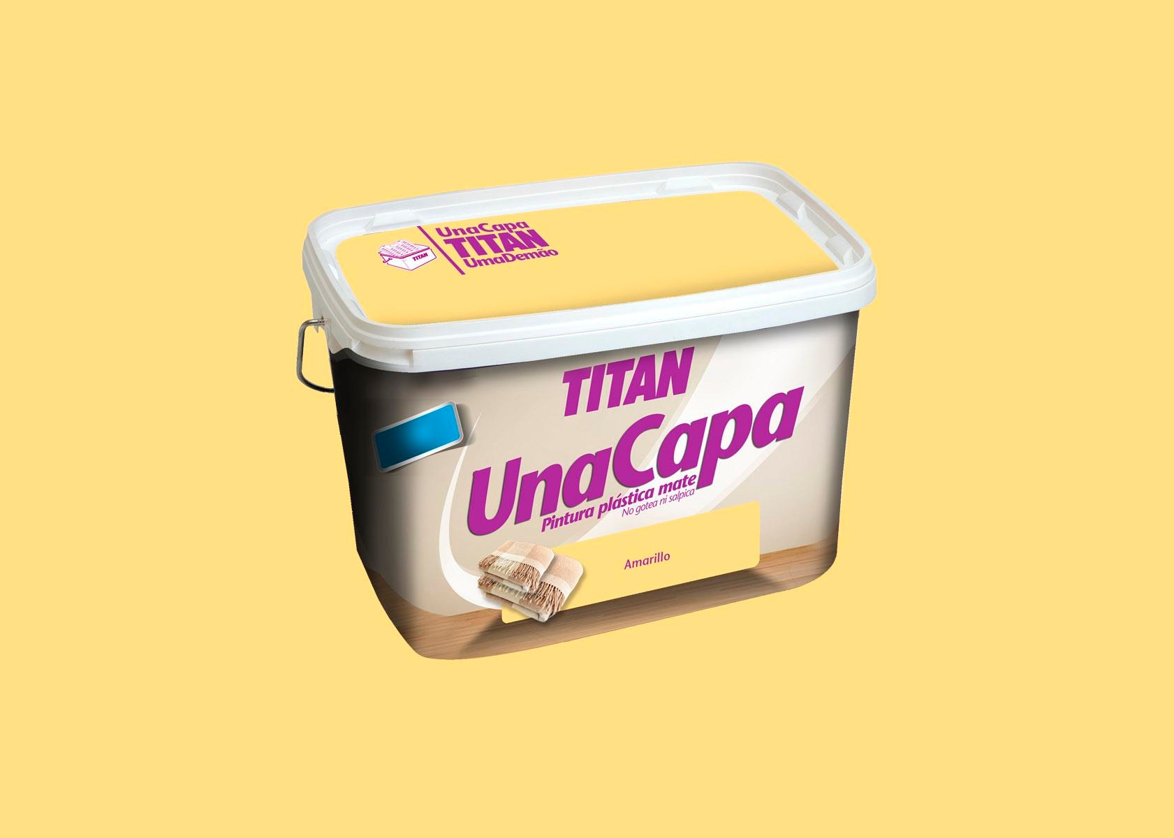 Pintura Plástica Mate Una Capa 4 l Amarillo-1